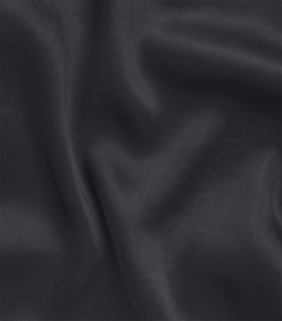 Satin Vincent Wide-Leg Trousers 001 BLACK Image 5