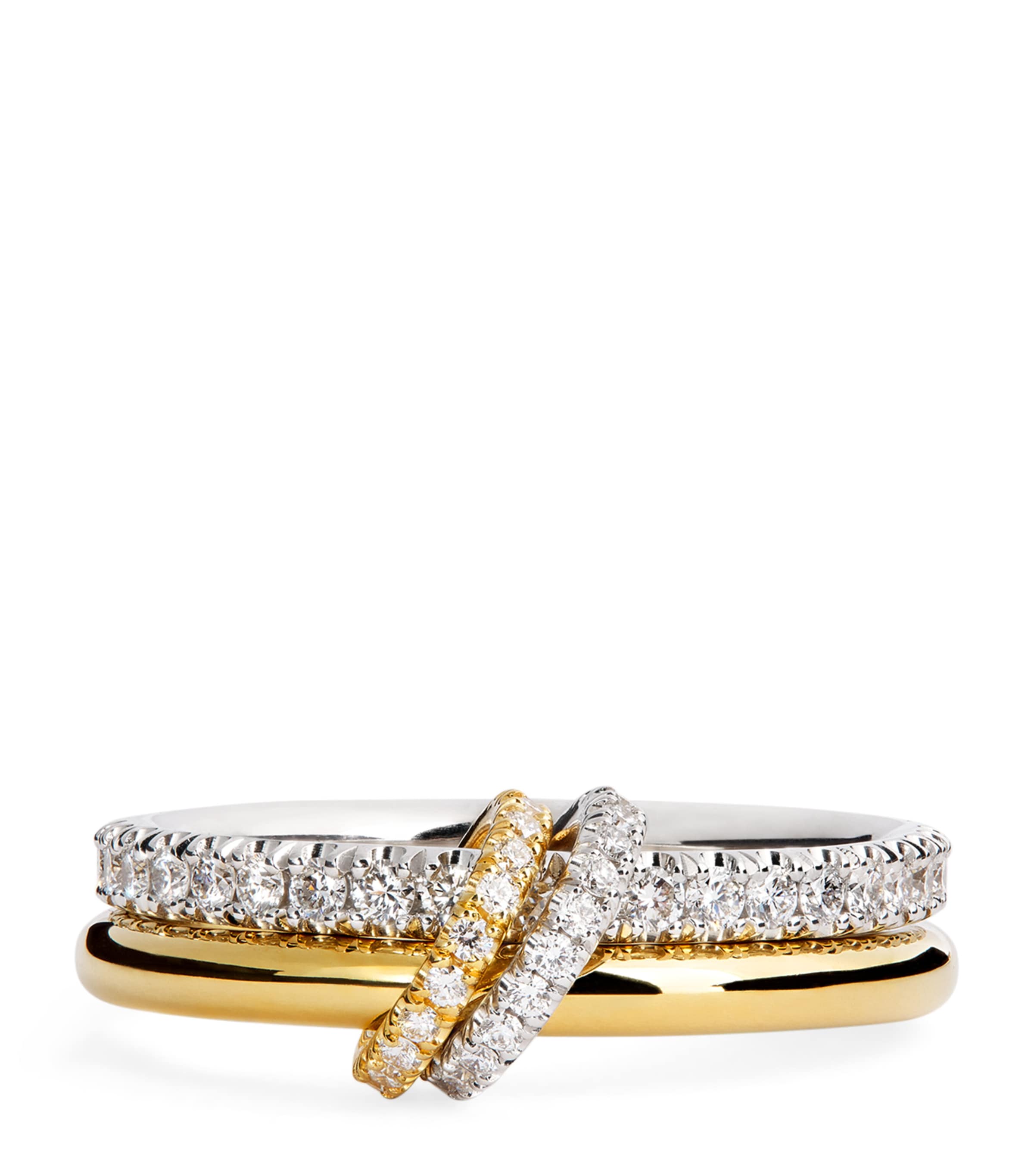 Spinelli Kilcollin Yellow Gold, White Gold And Diamond Ceres Ring In Gold