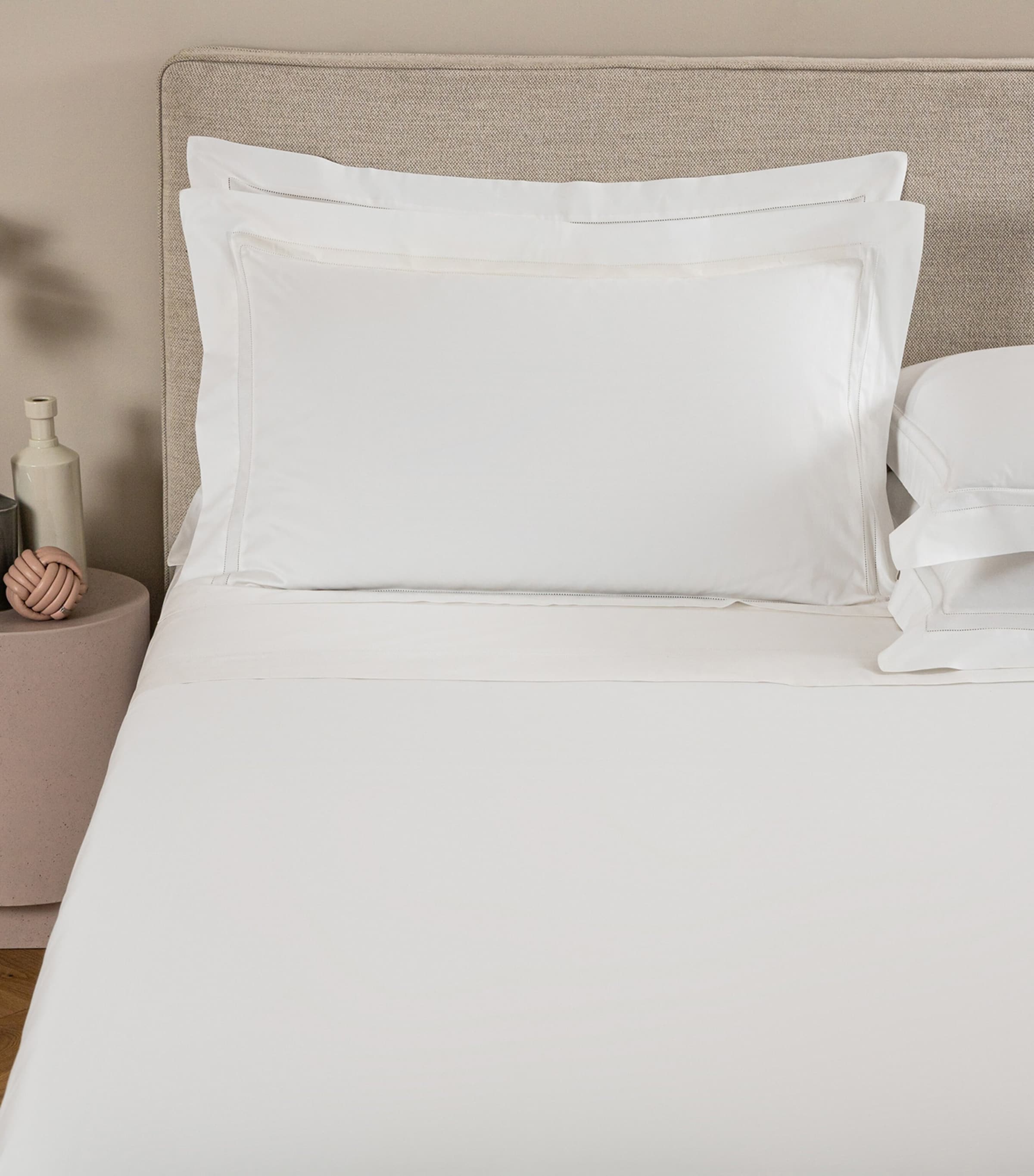 Doppio Ajour Double Flat Sheet Set B101 - BIANCO OTTICO Image 2
