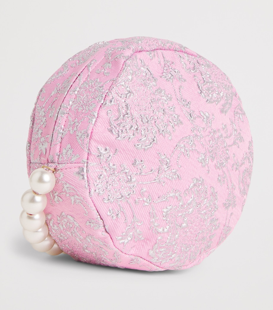 Mama Luma Jacquard Shoulder Bag Pink Image 2