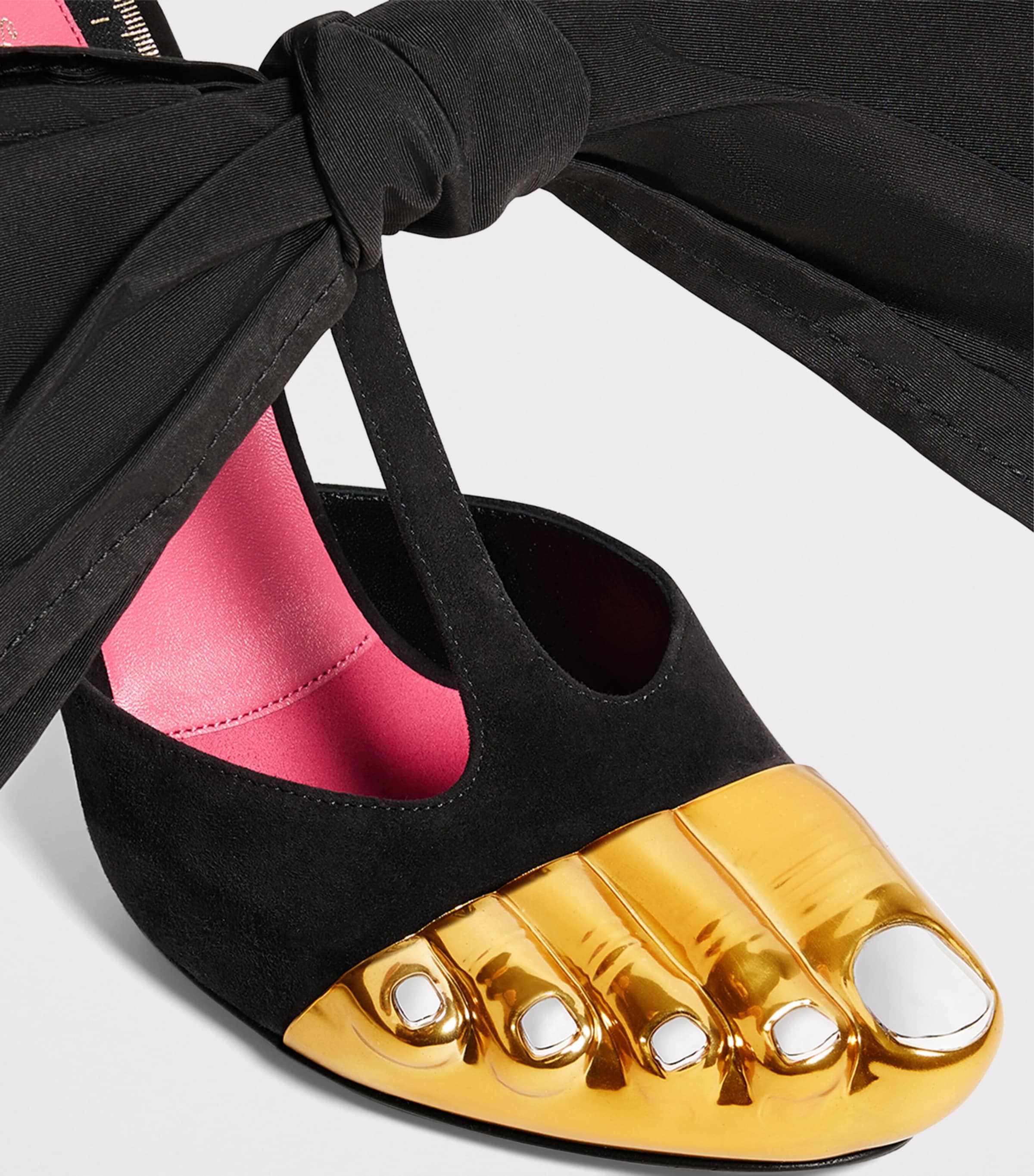 Schiaparelli Trompe-l'Oeil Heeled Sandals 105 Black Image 4