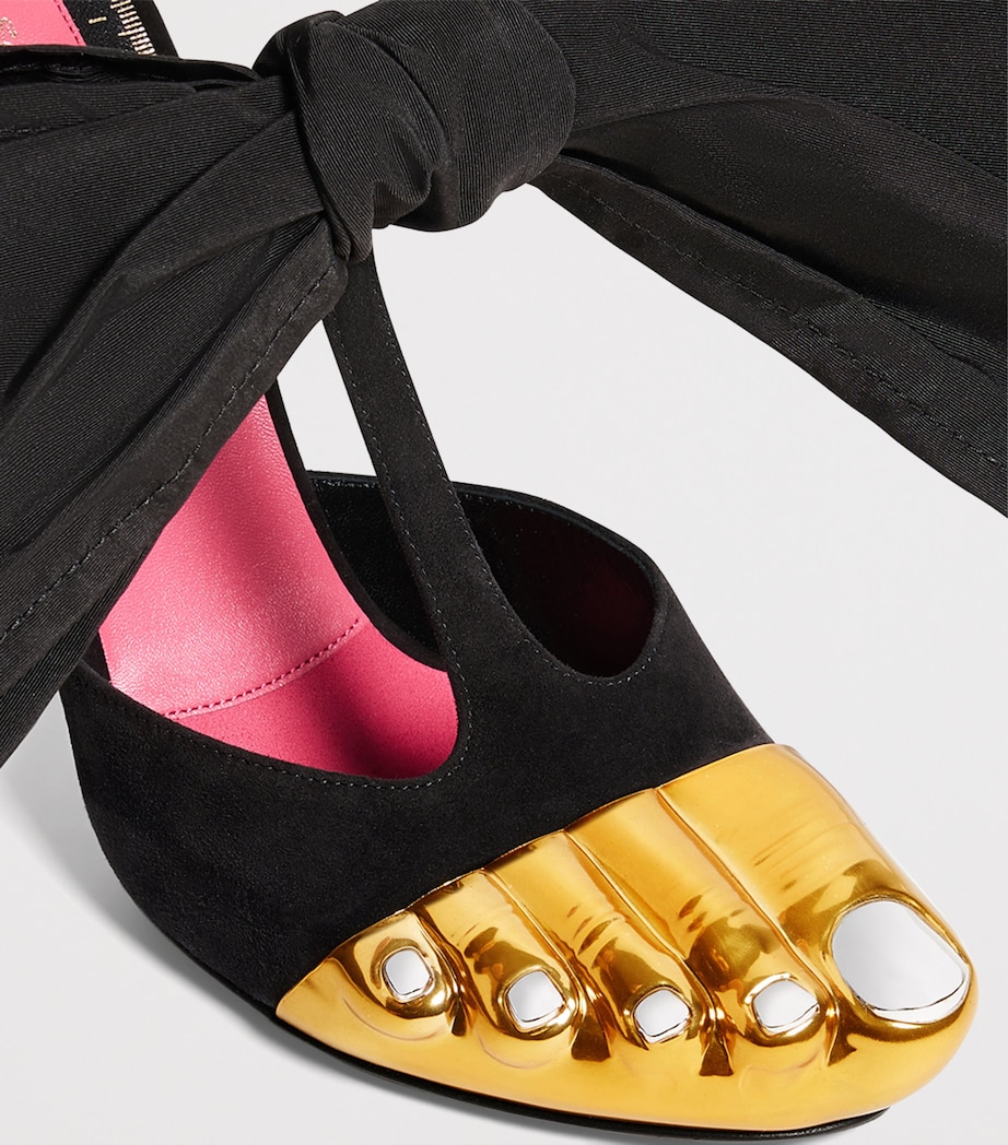 Schiaparelli Trompe-l'Oeil Heeled Sandals 105 Black Image 4