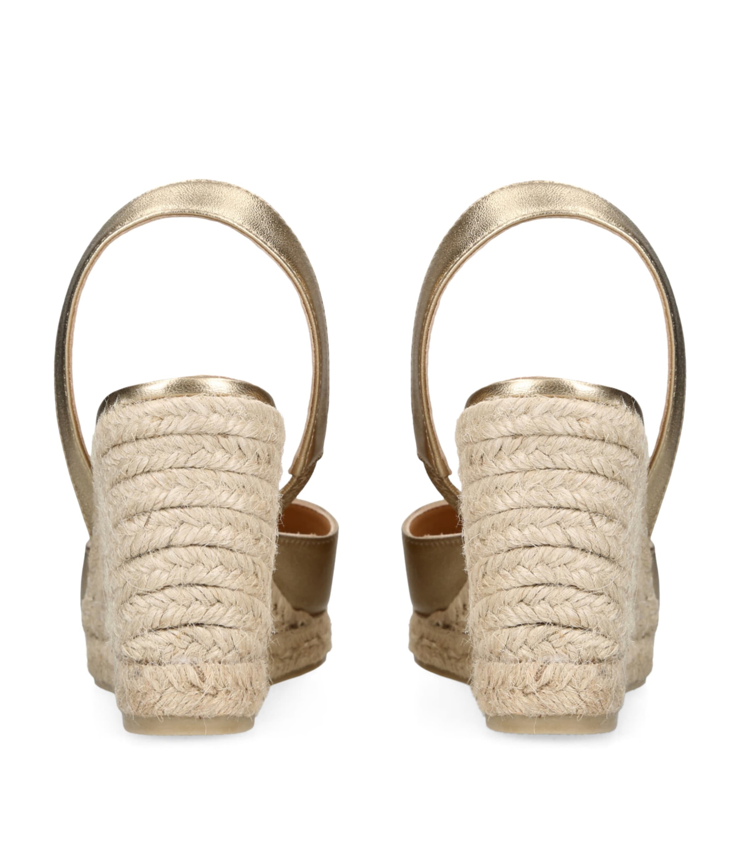 Castañer Carissa Wedge Sandals 60 Gold Image 2