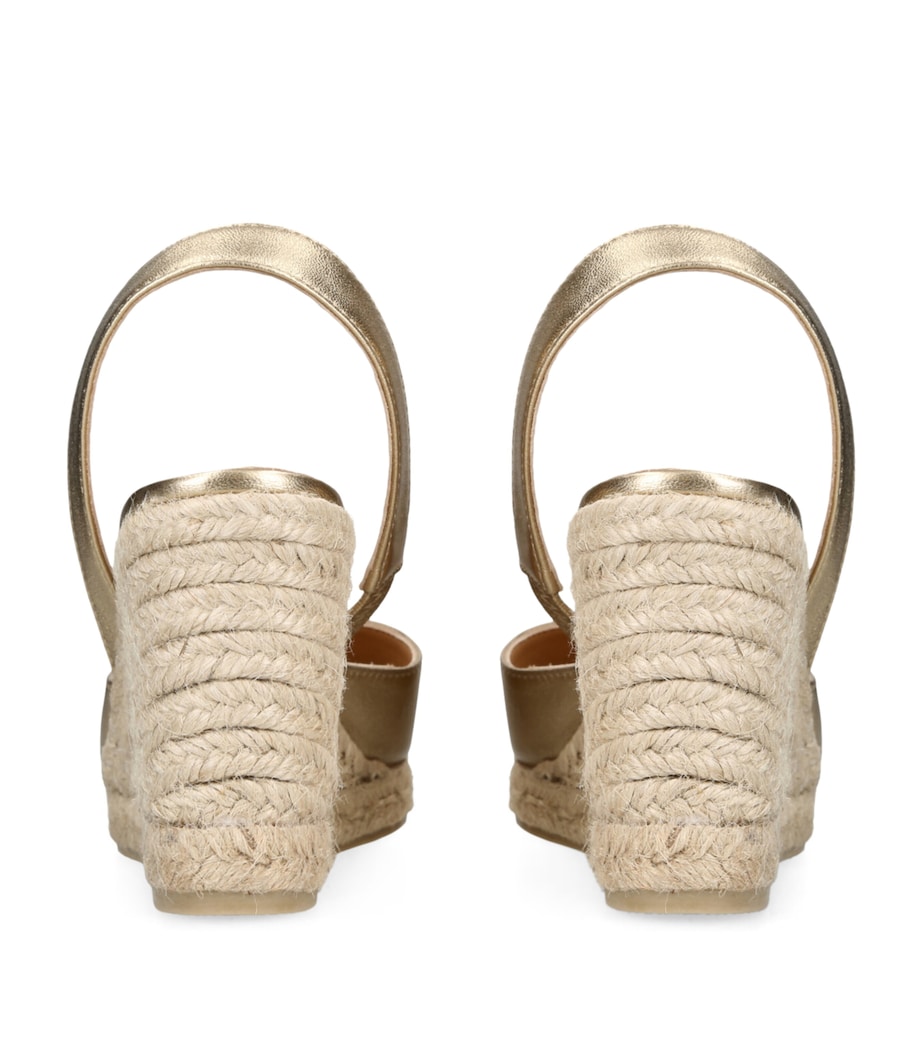 Castañer Carissa Wedge Sandals 60 Gold Image 2