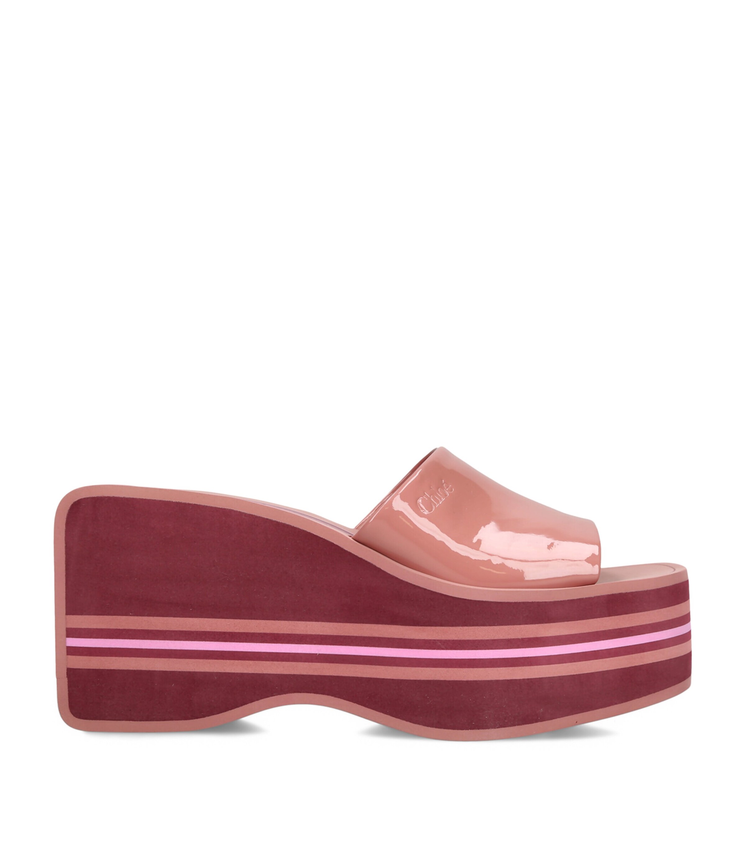 Chloé Swimming Cool Wedge Sandals 90 Pink Image 1