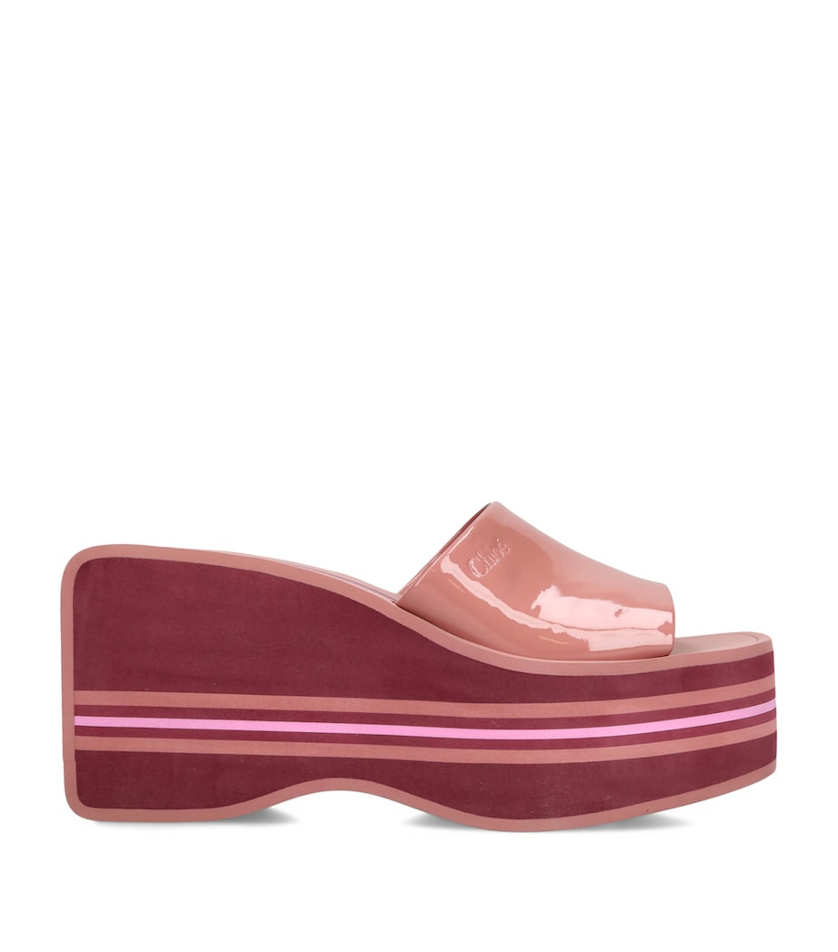 Chloé Swimming Cool Wedge Sandals 90 Pink Image 1