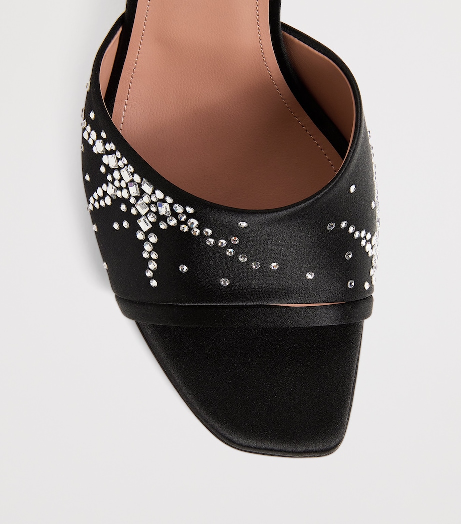 Crystal-Embellished Roxanne Mules 90 BLACK Image 5