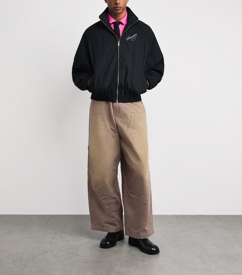Willy Chavarria Mens Cotton Stockton Trousers Concrete Image 2