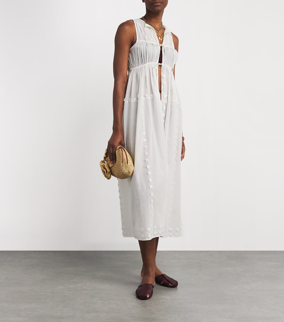 Cotton Gillian Midi Dress PRI PRISTINE Image 2
