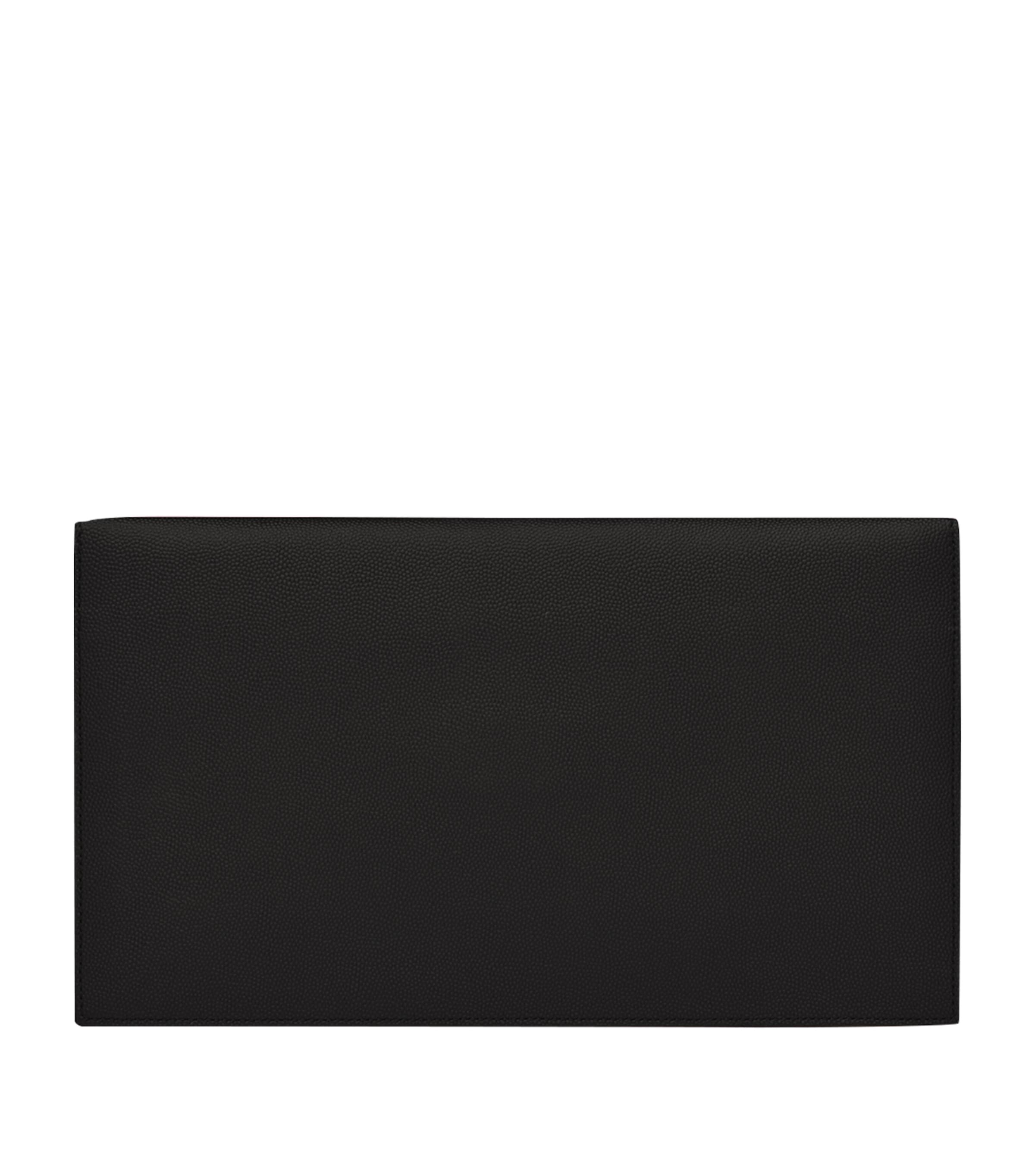 Saint Laurent Leather Uptown Clutch Bag Image 2