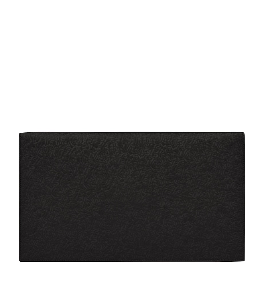Saint Laurent Leather Uptown Clutch Bag Image 2