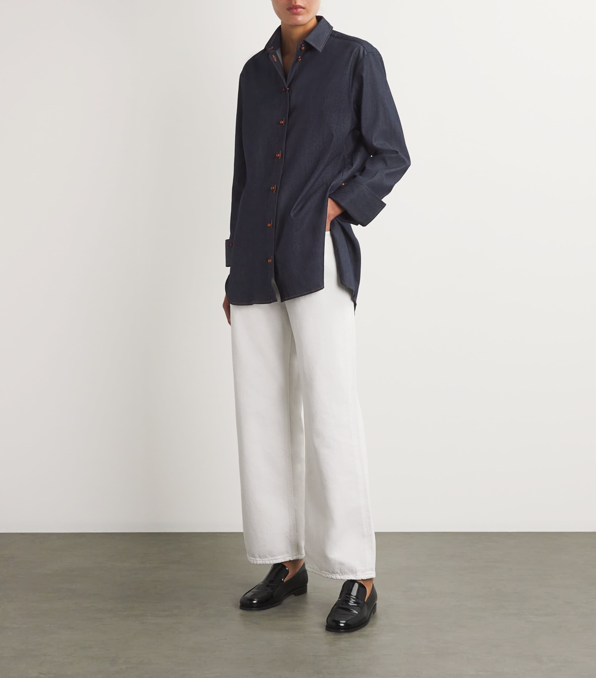 Denim Reflection Shirt INDIGO DENIM 6OZ Image 2