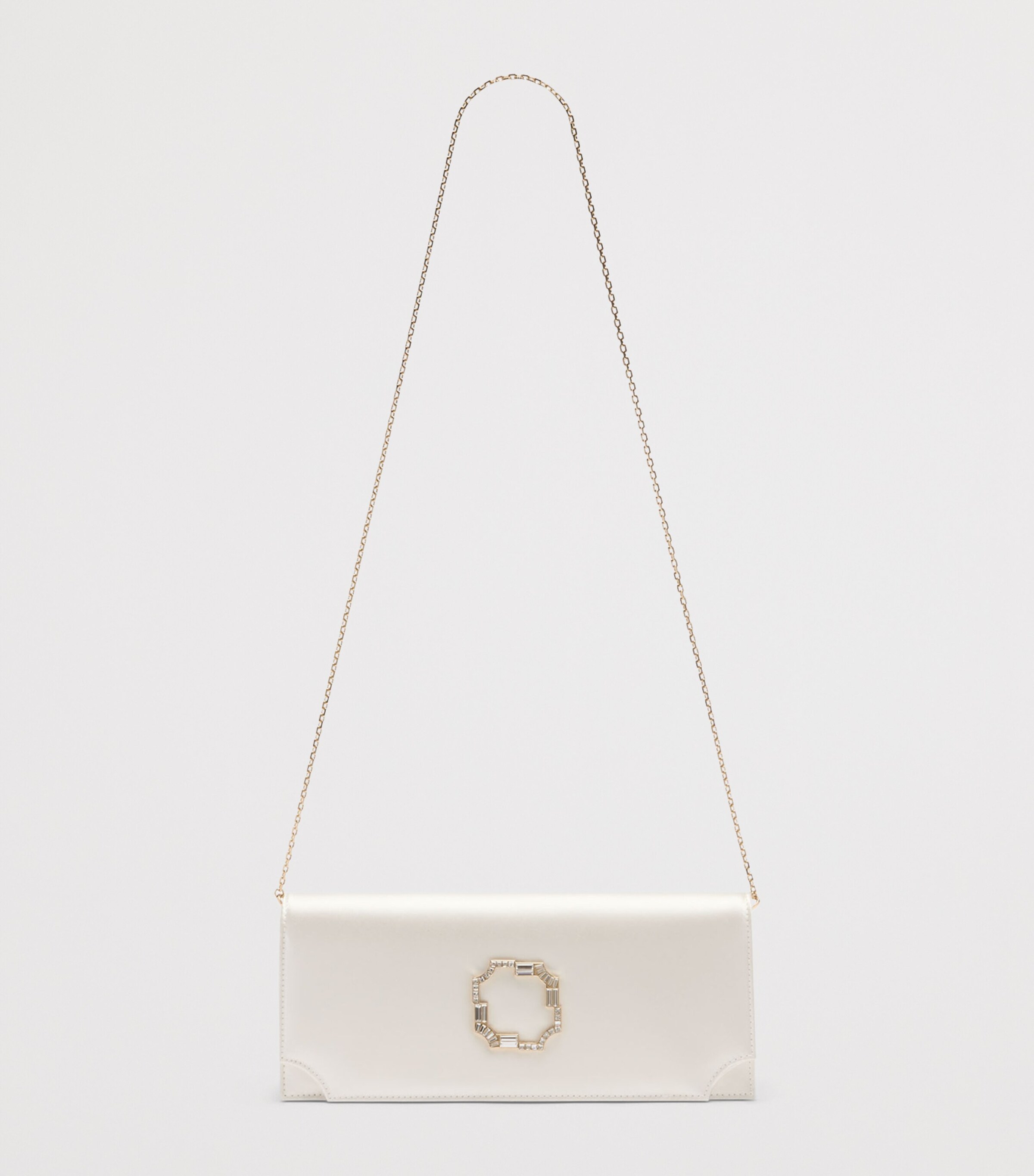Malone Souliers Satin Vivien Clutch Bag Ivory Image 5