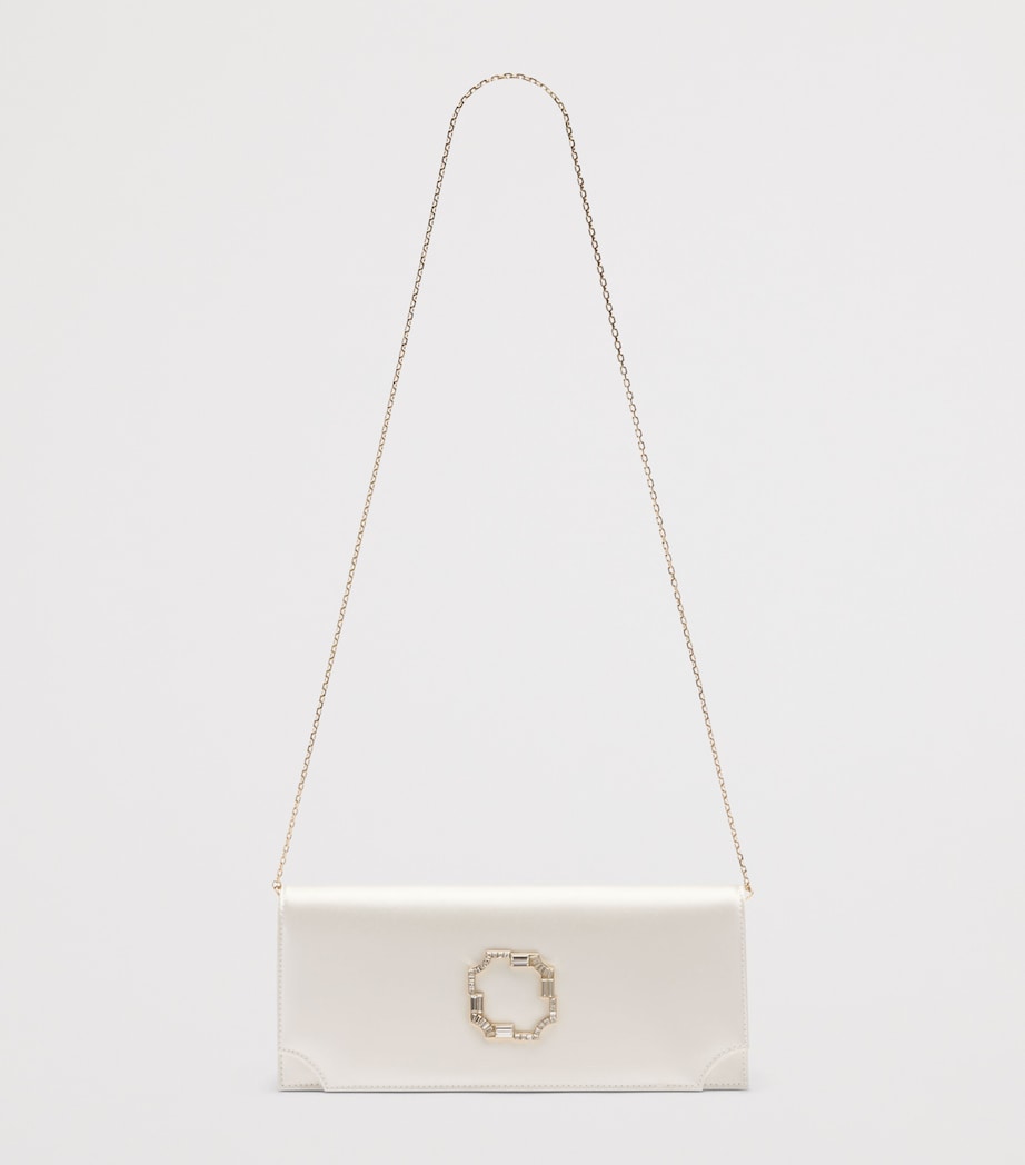Malone Souliers Satin Vivien Clutch Bag Ivory Image 5