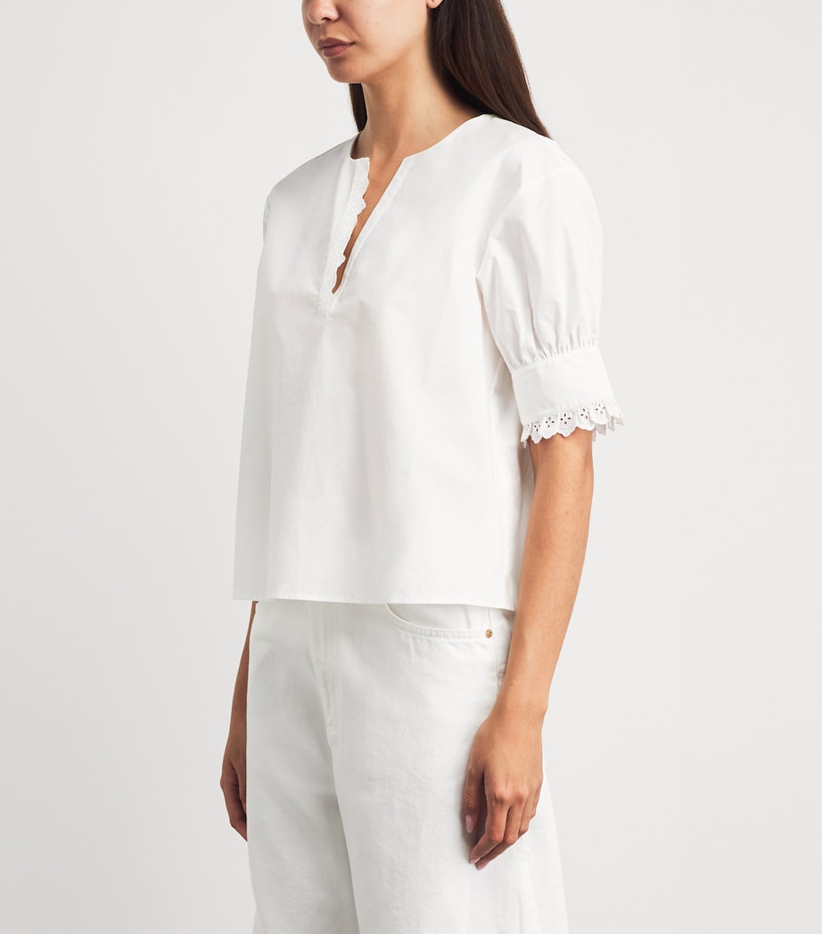 FRAME Womens The Keepsake Blouse White Image 4