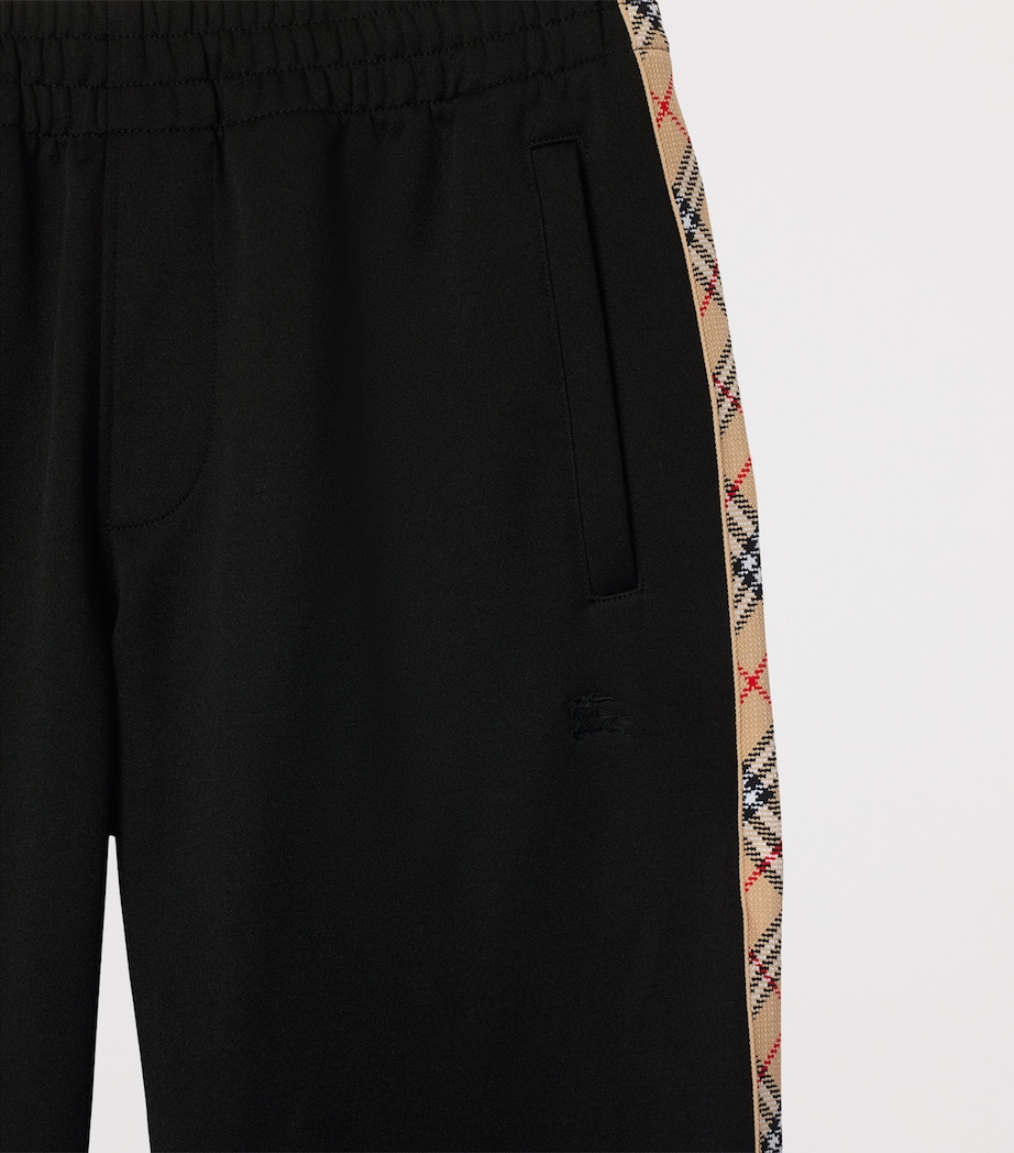 Check-Trim Track Pants BLACK Image 6