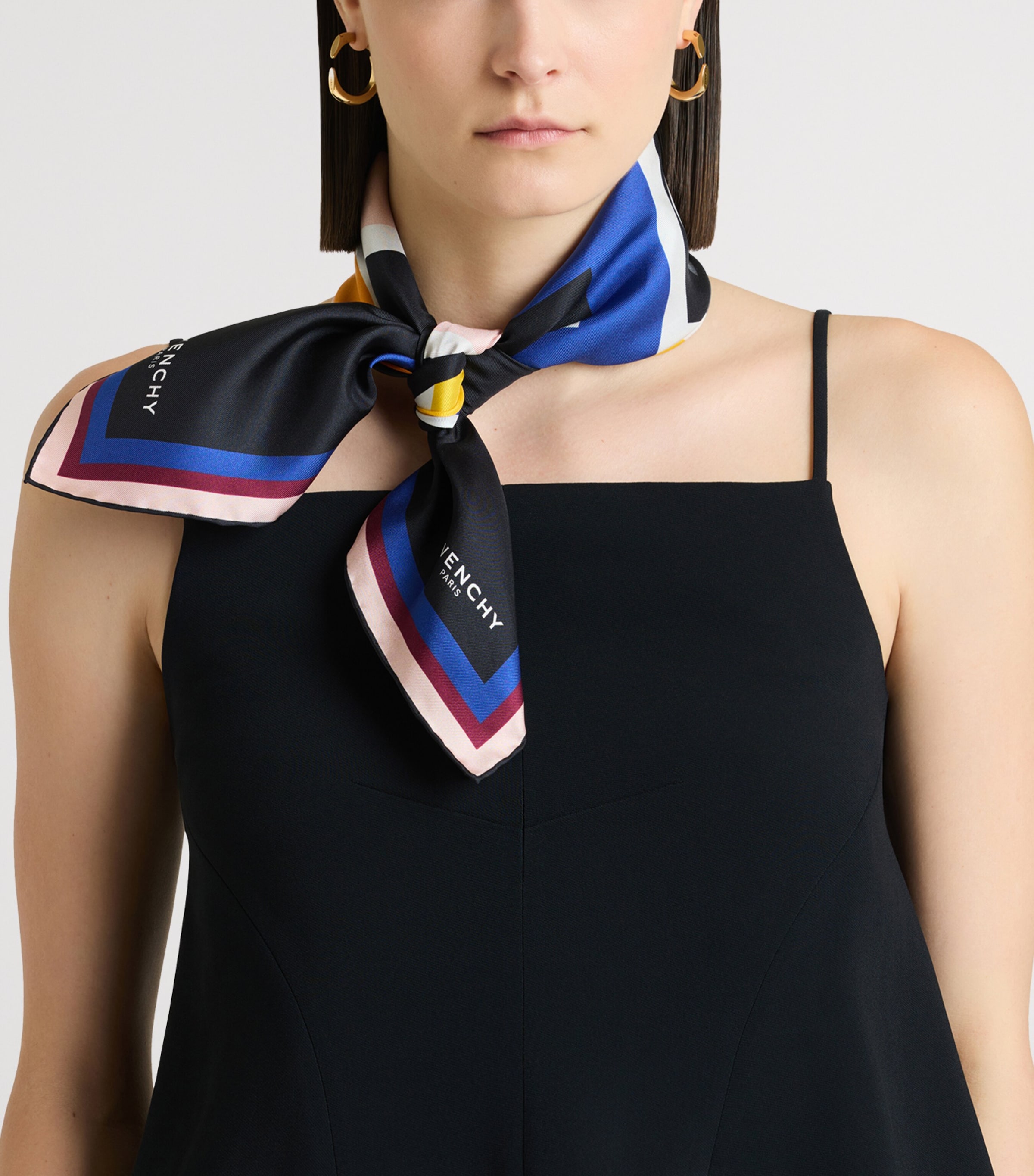 Givenchy Silk Logo Print Scarf Image 2