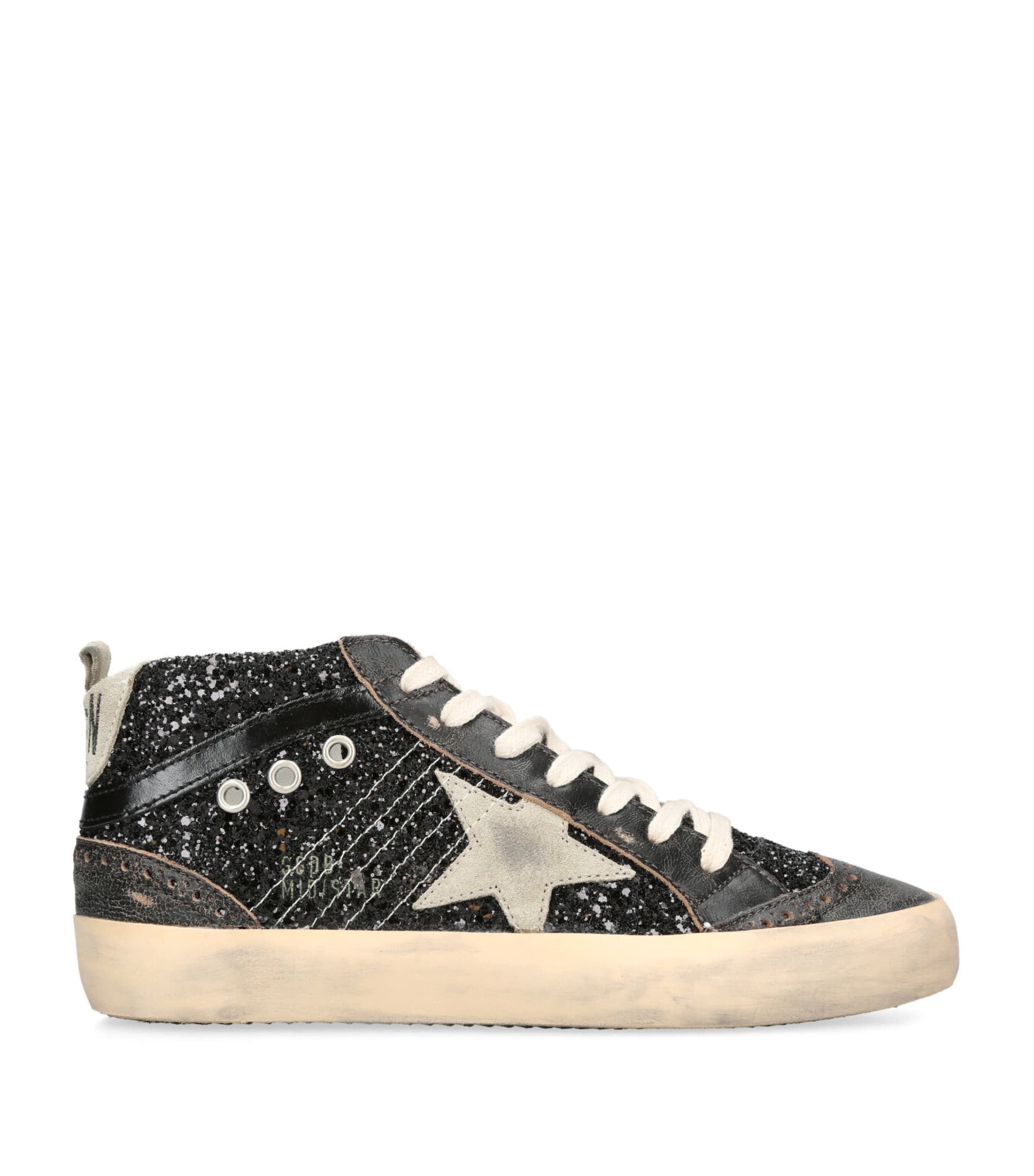 Golden Goose Glitter Mid Star Sneakers