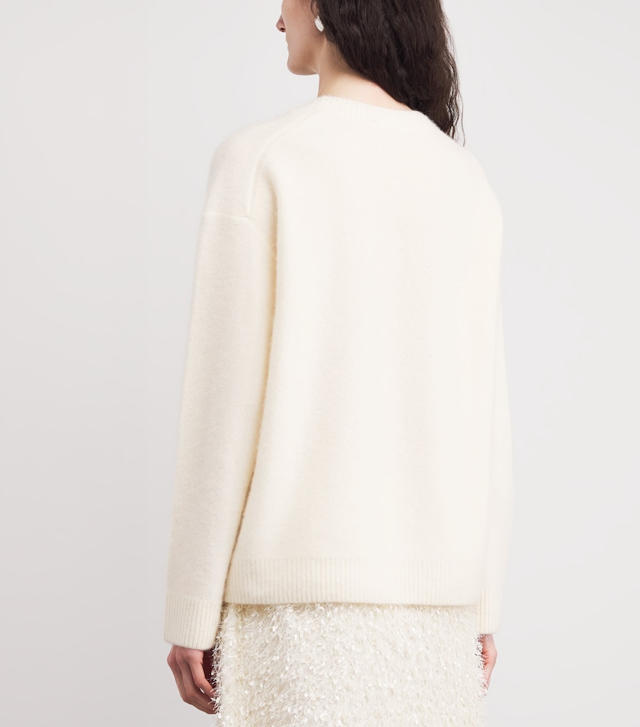 Cashmere Crew-Neck Sweater 101OWH Image 4