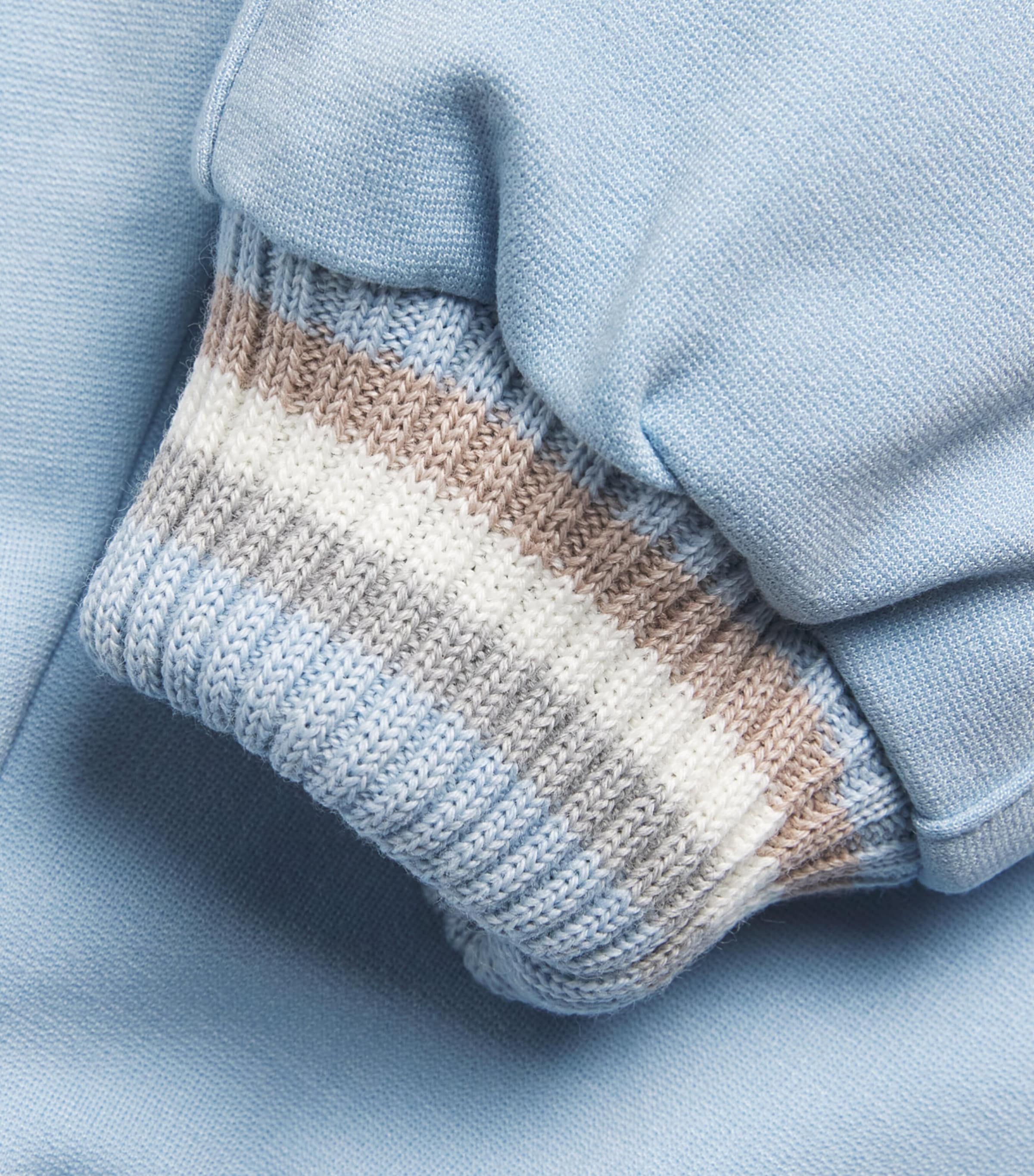Bimbalo Knitted Drawstring Sweatpants (1 Month-4 Years) Pale Blue Image 3