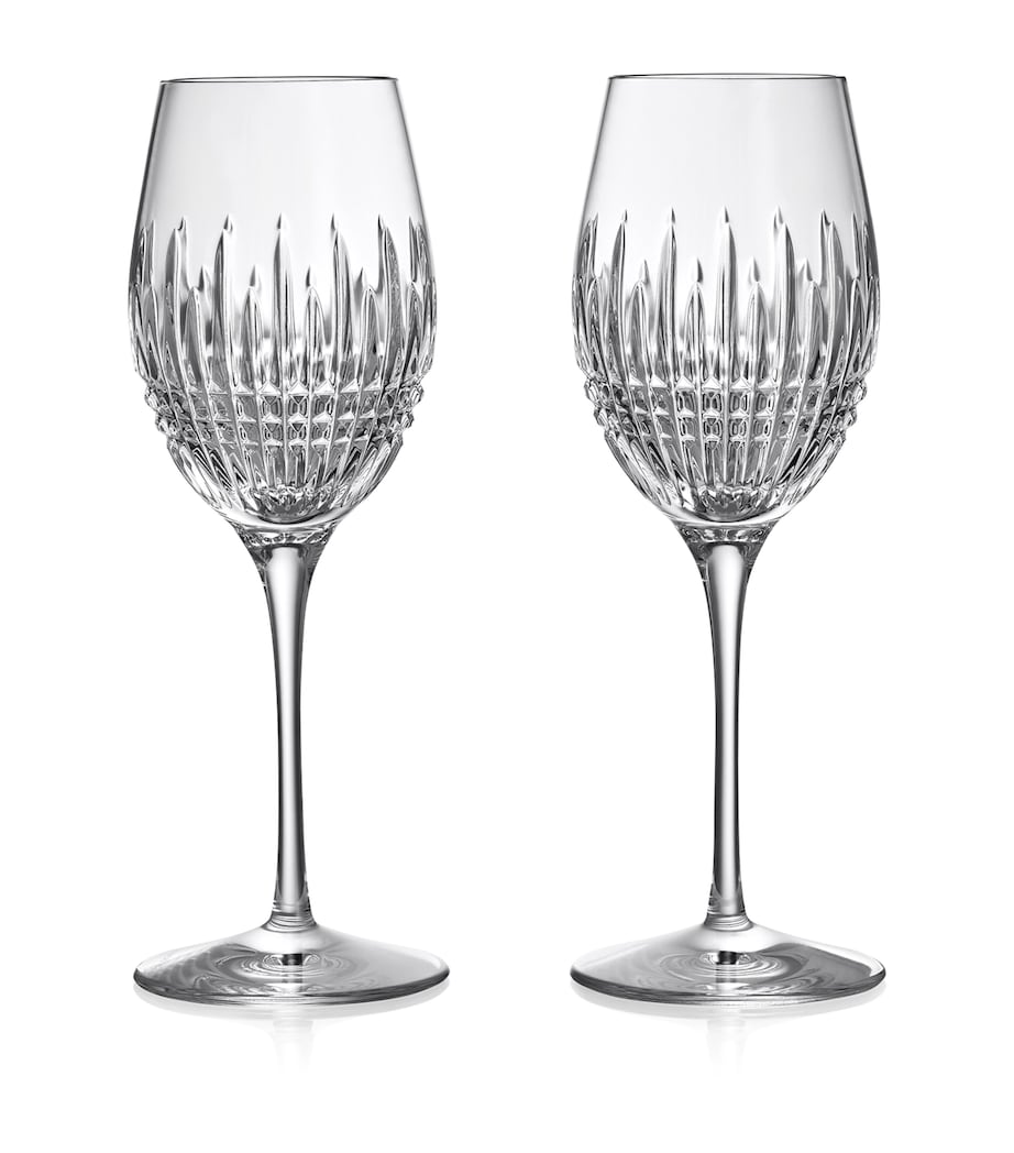 Set of 2 Lismore Diamond Essence Wine Glasses (350ml) CLEAR Image 1