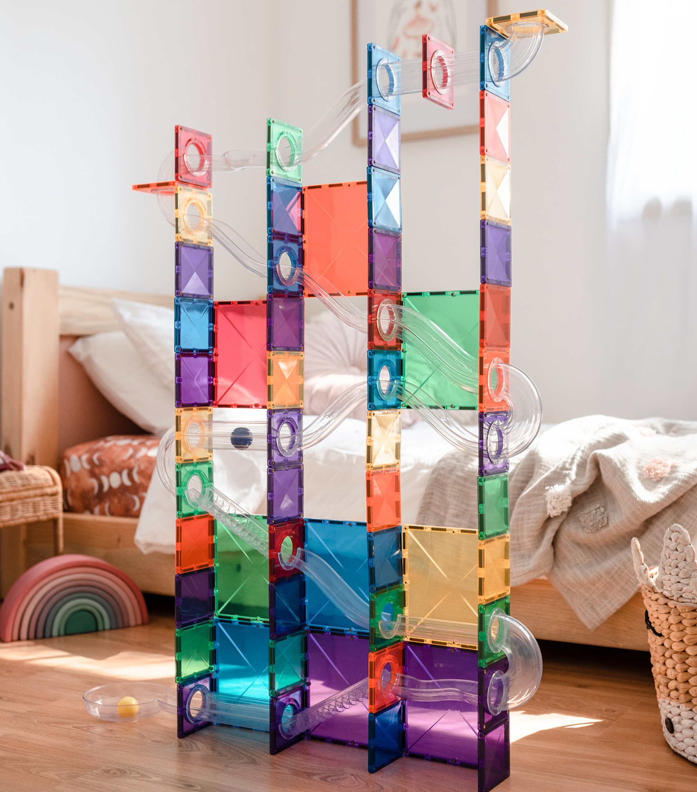 Connetix Tiles Rainbow Ball Run Pack Play Set | Toys | Building & Construction Toys Connetix Tiles Rainbow Ball Run Pack Play Set | Toys | Building & Construction Toys