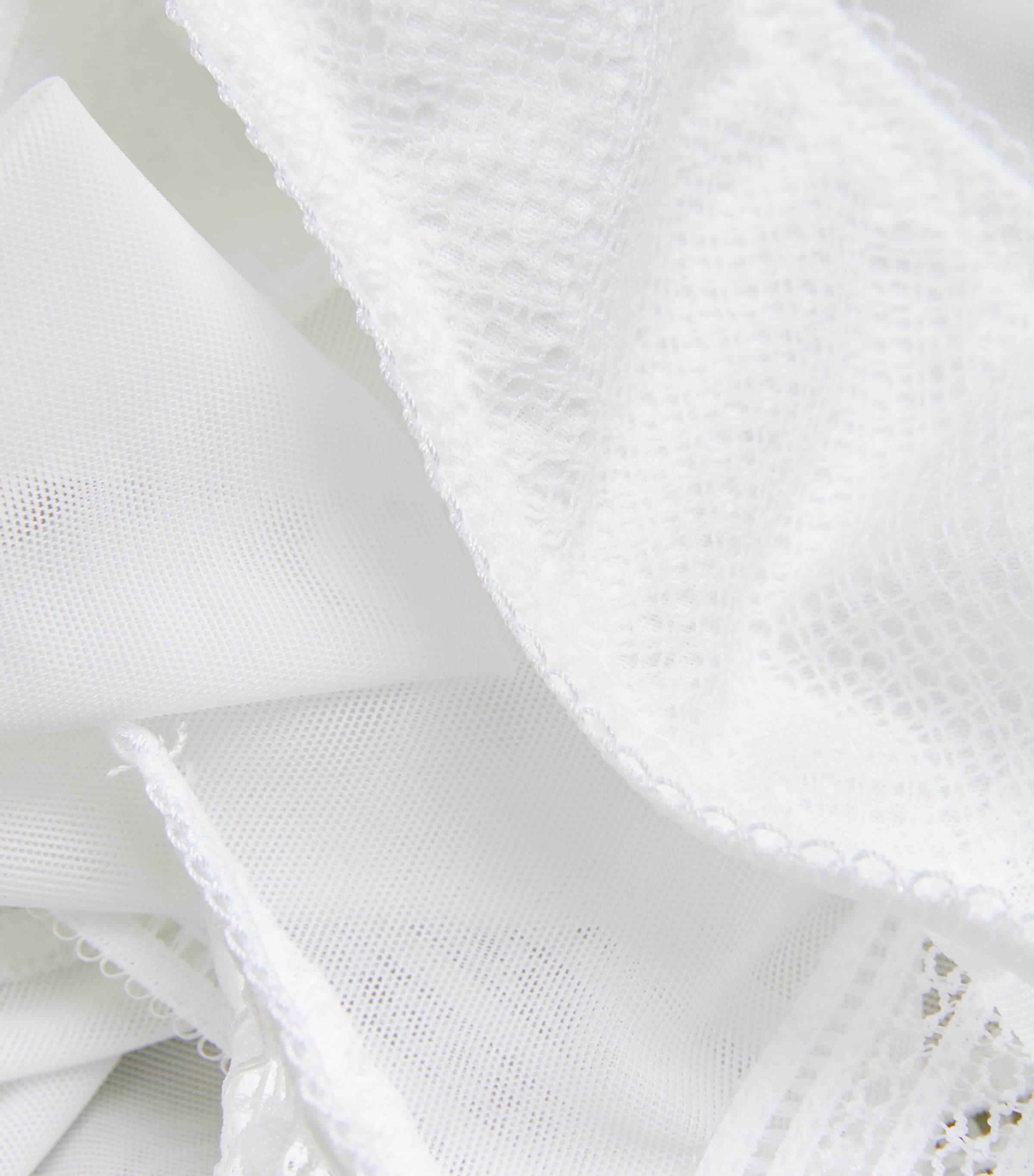 Lace-Trim Raffine Briefs WHITE (WHE) Image 4