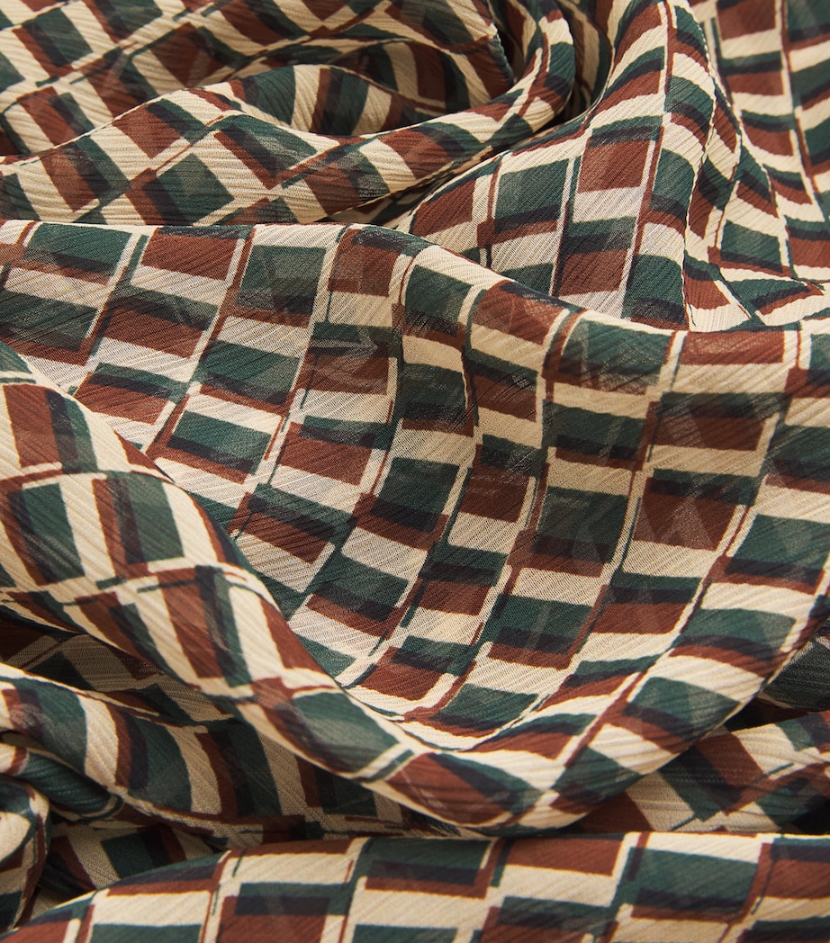 Geometric Print Santorini Sarong IVY GREEN GEO PRINT Image 6