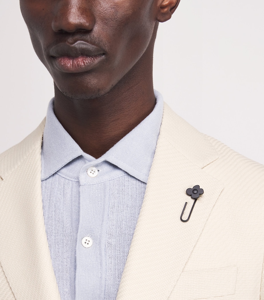 Wool-Cotton Patch Pocket Blazer 150 MILK Image 6