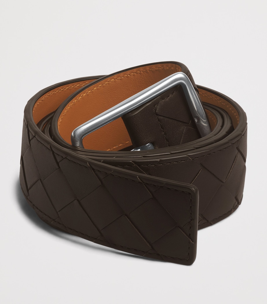 Leather Intrecciato Reversible Belt 2319 Image 5