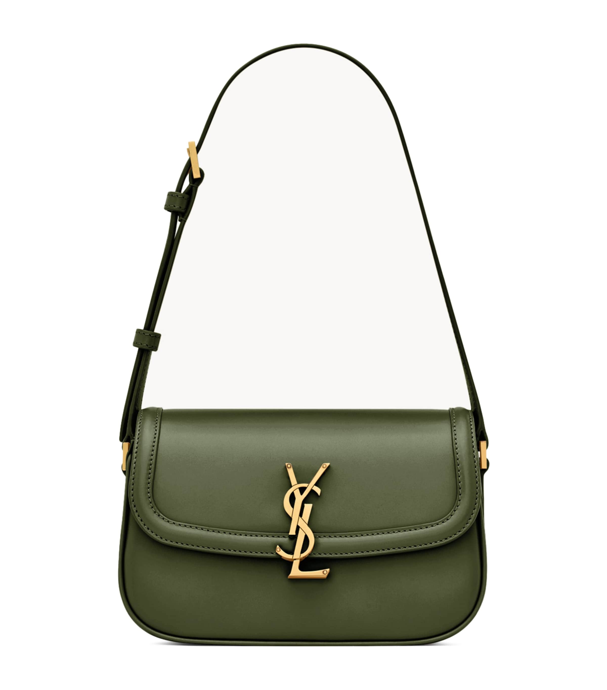 Saint Laurent Mini Solferino Shoulder Bag In Green