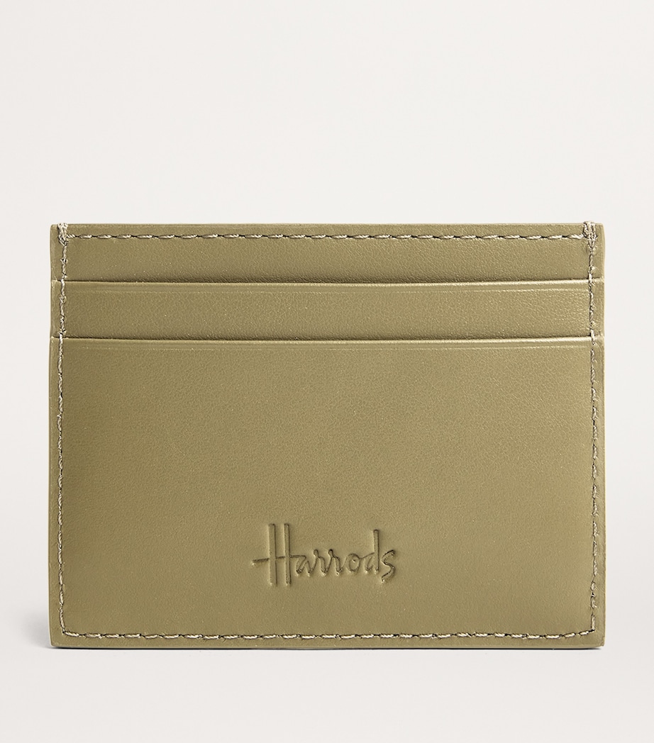 Smooth Leather Card Holder OLIVE Image 2