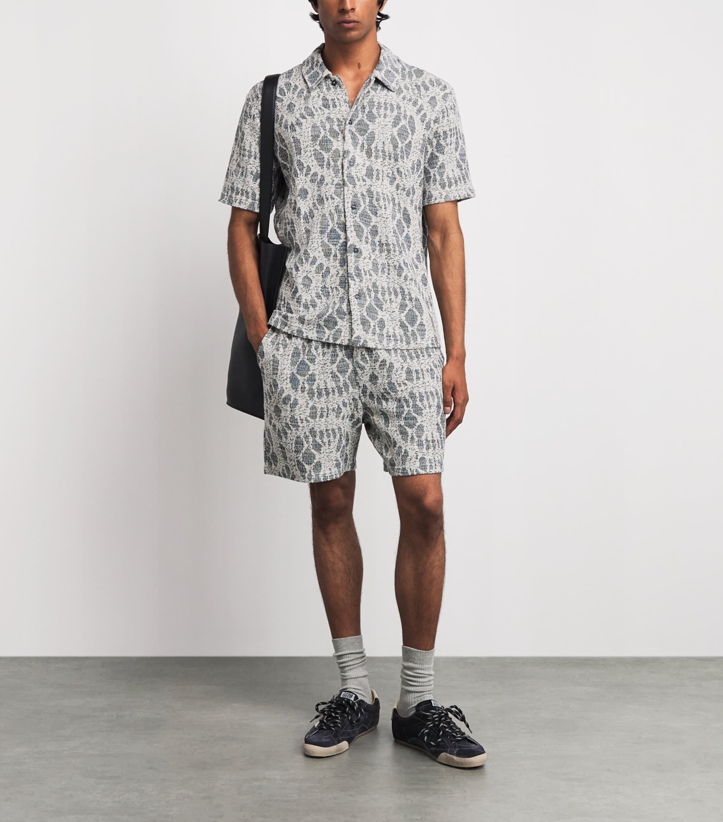 Samsøe Samsøe Mens Sakvist Short-Sleeve Shirt Salute Symmetry Image 2