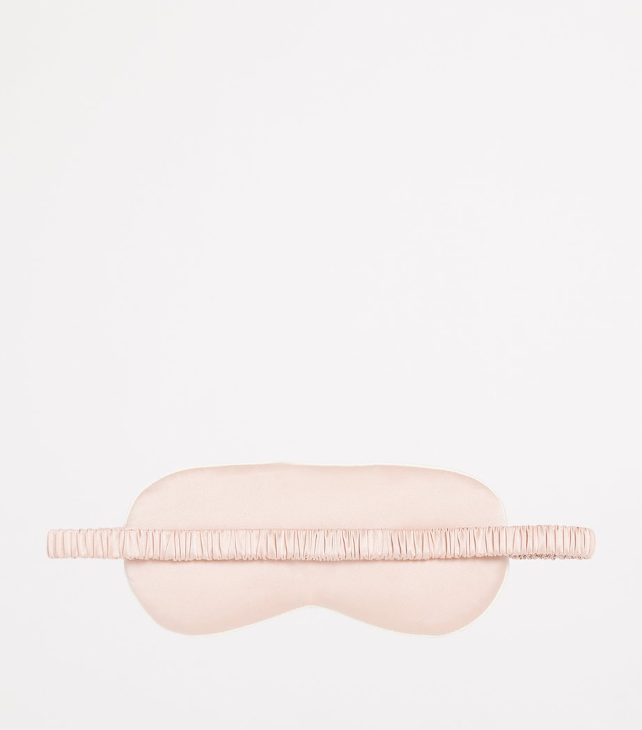 Harrods Womens Silk Satin Sleep Mask Pink Image 3