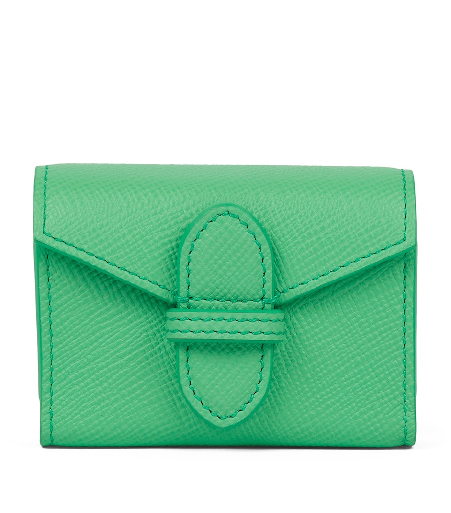 Smythson Leather Panama Playing Card Case Shamrock Image 1