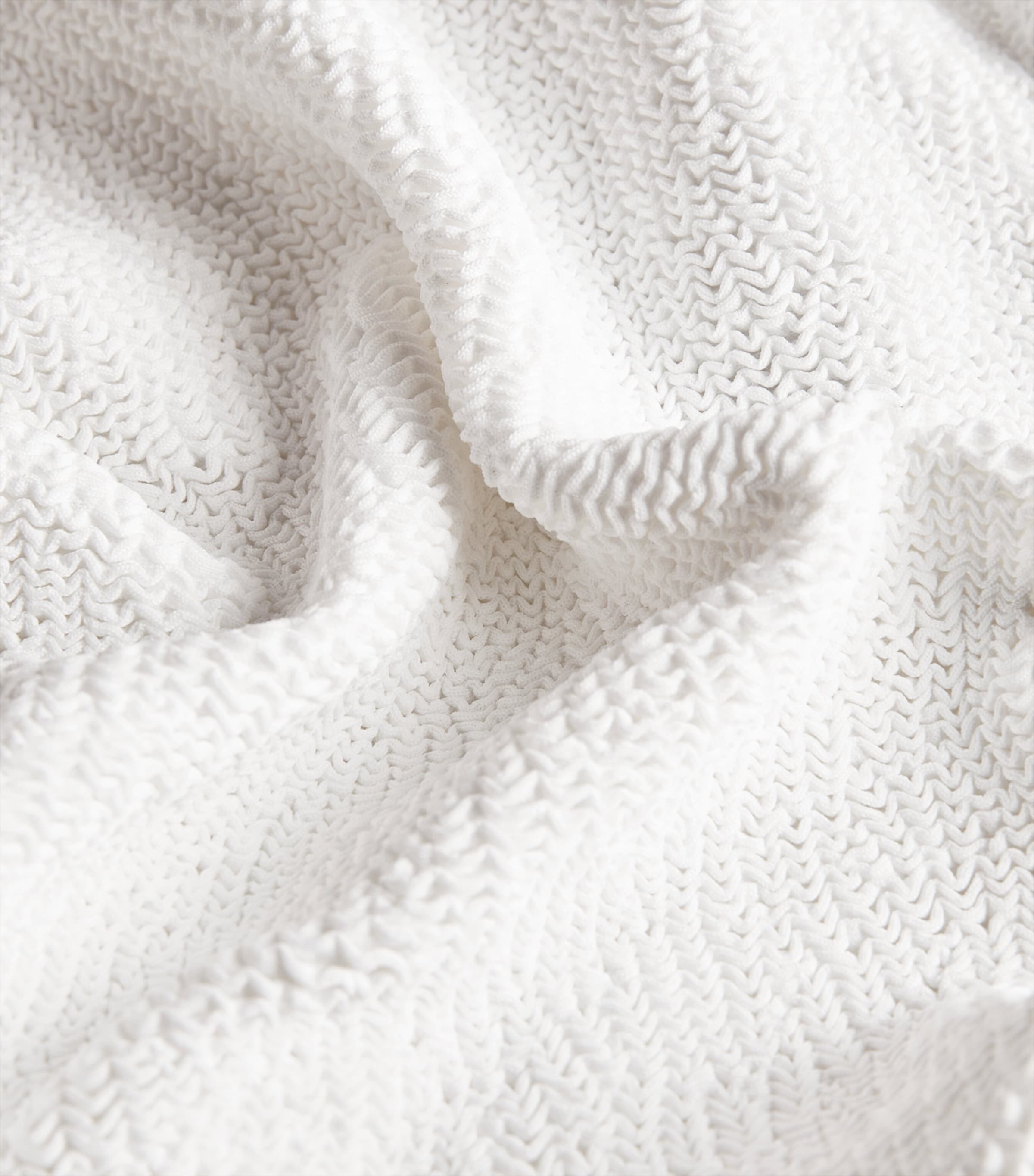 Square-Neck Swimsuit WHITE Image 4