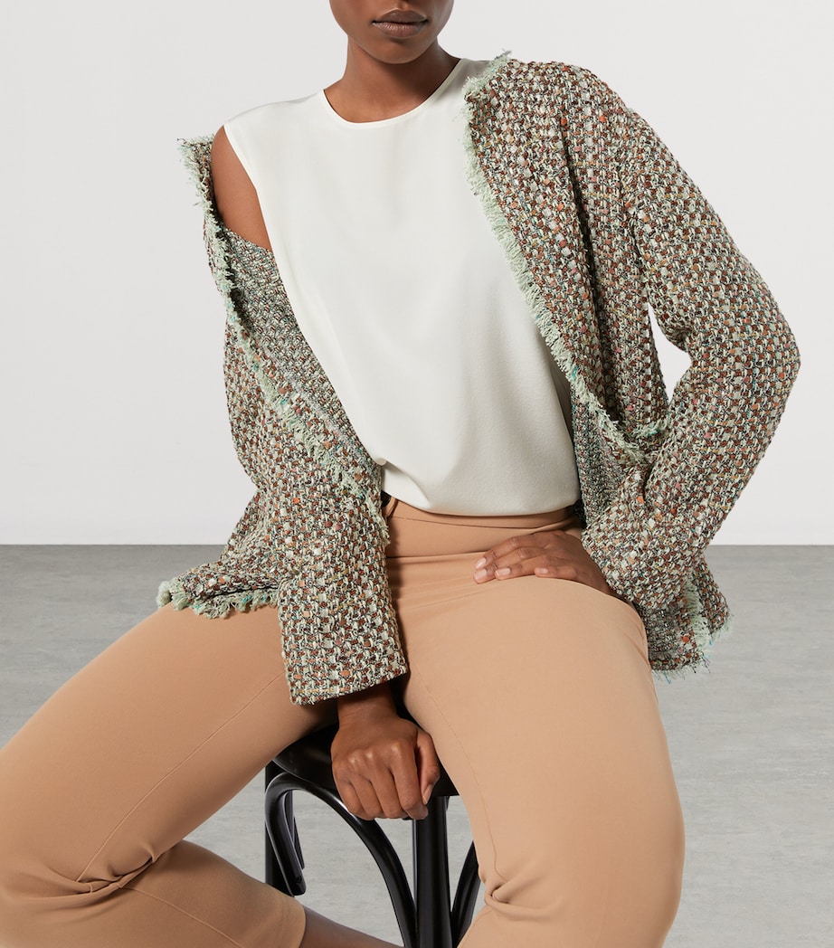 Tapered Slim Tailored Trousers CAMEL Image 4