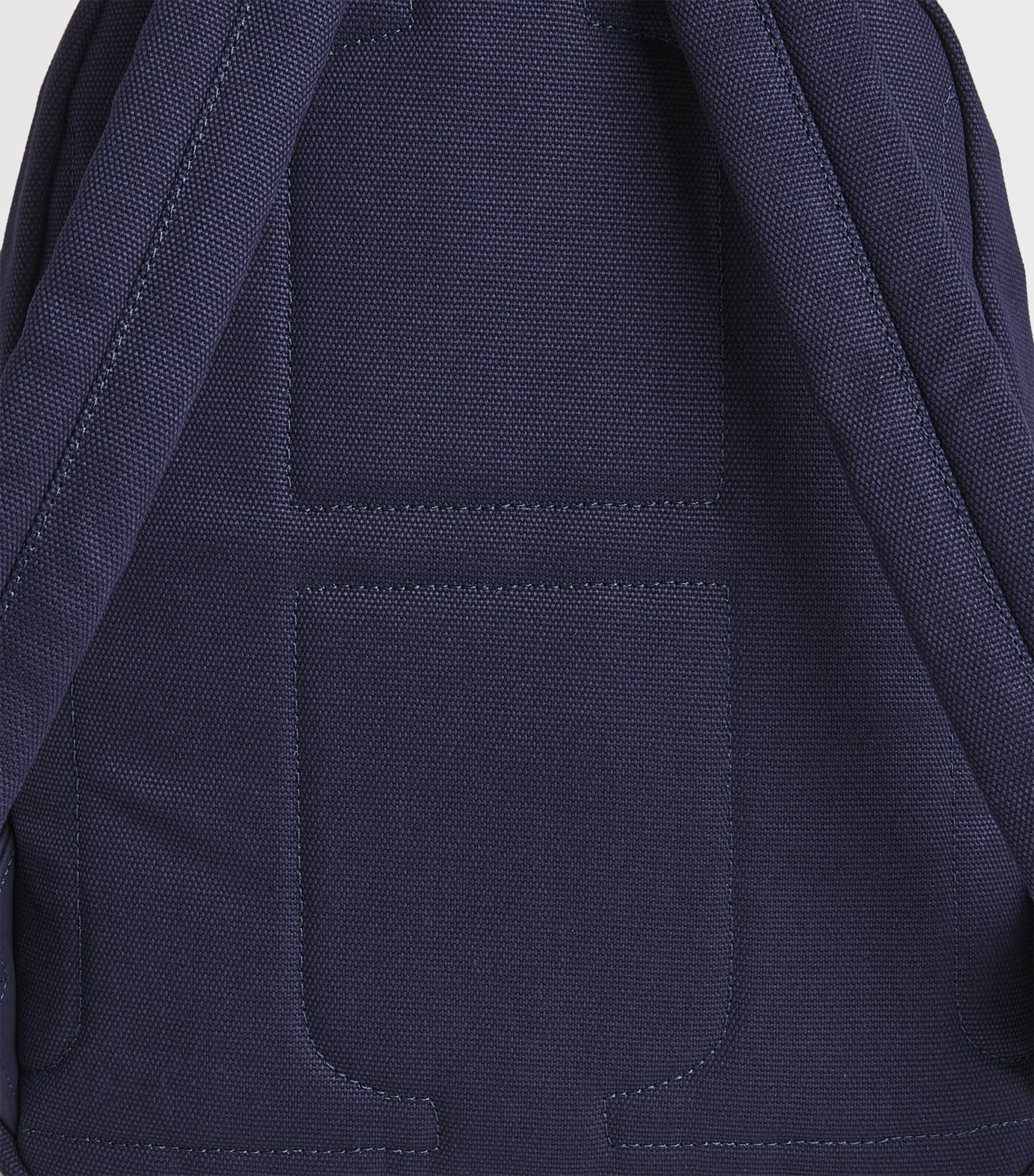 Harrods Cotton Embroidered Emblem Backpack Navy Image 3