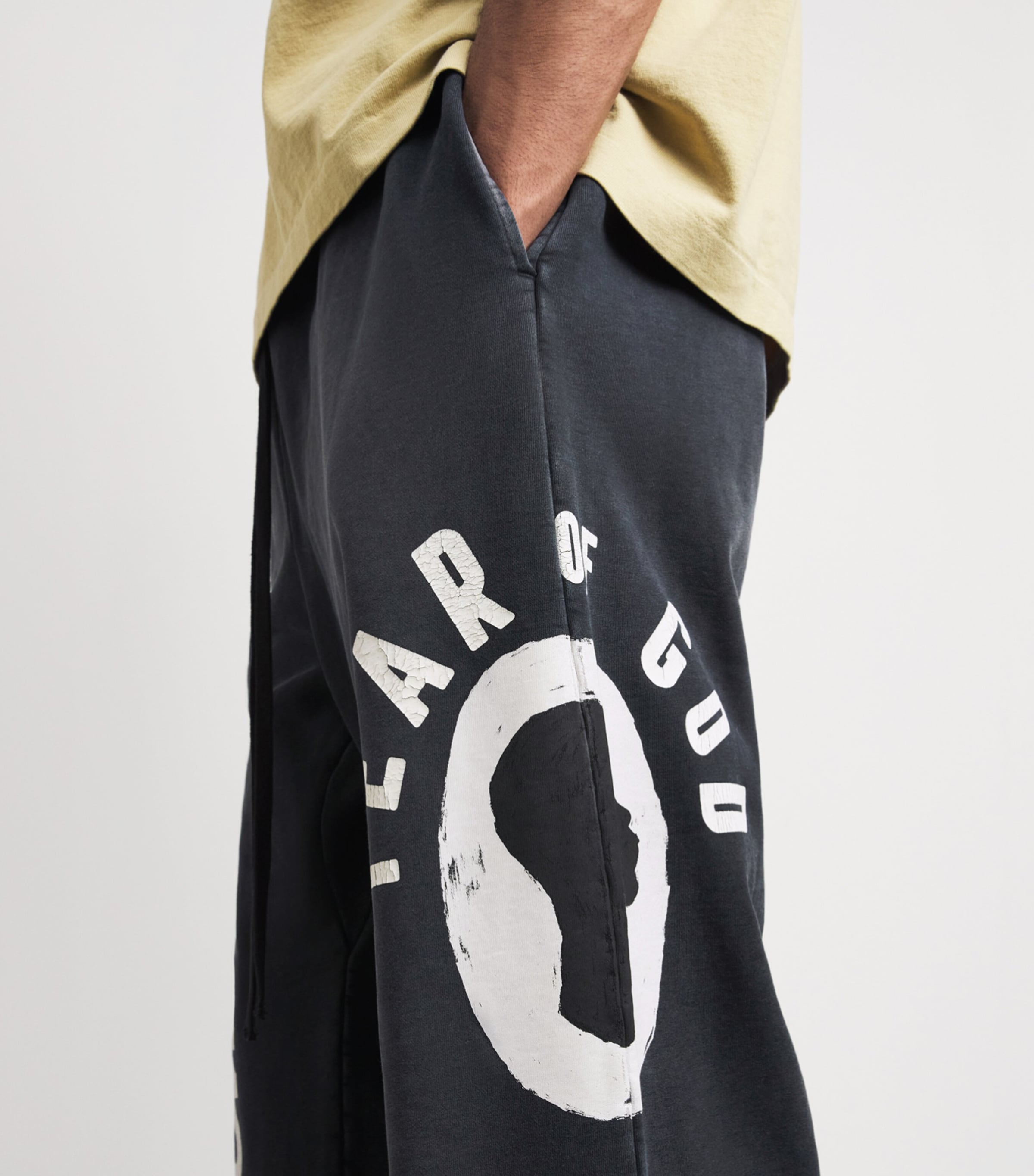 Fear Of God Mens x DSYF Support Liberation Now Sweatpants Black/ Image 3