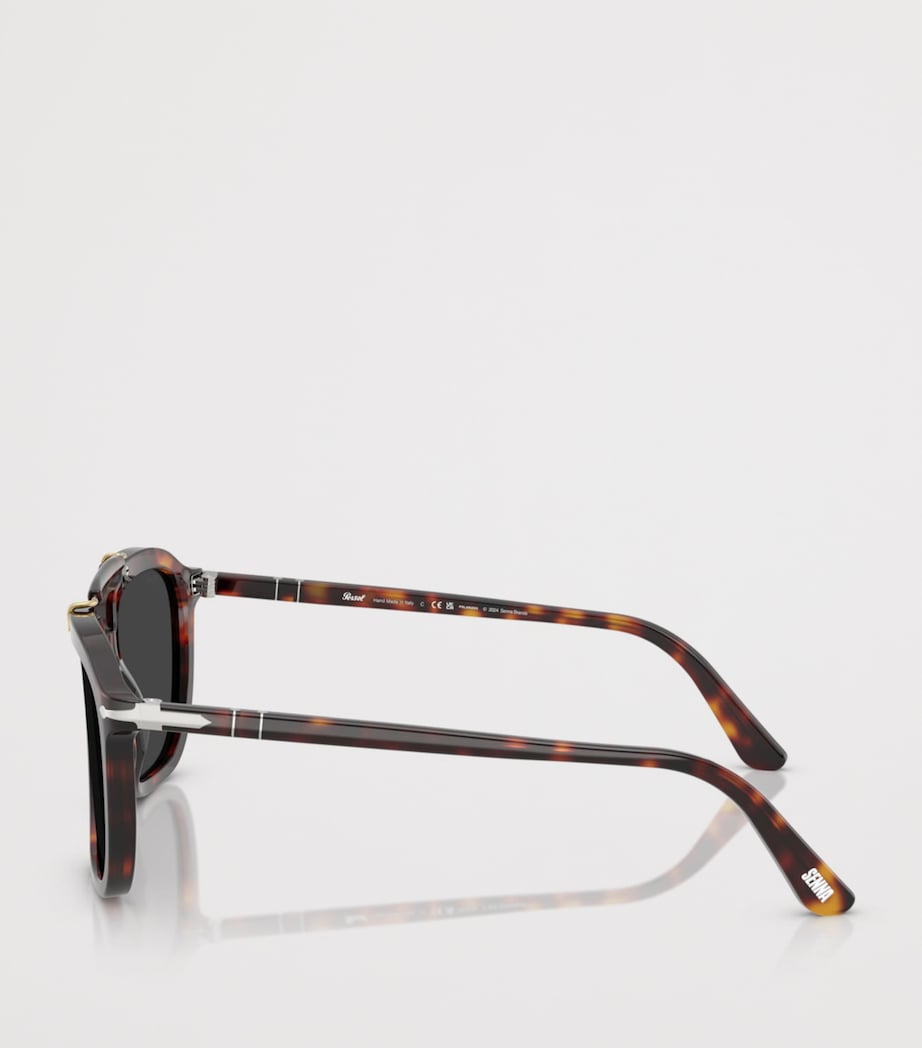 Persol Senna Series Square Sunglasses Brown Image 3