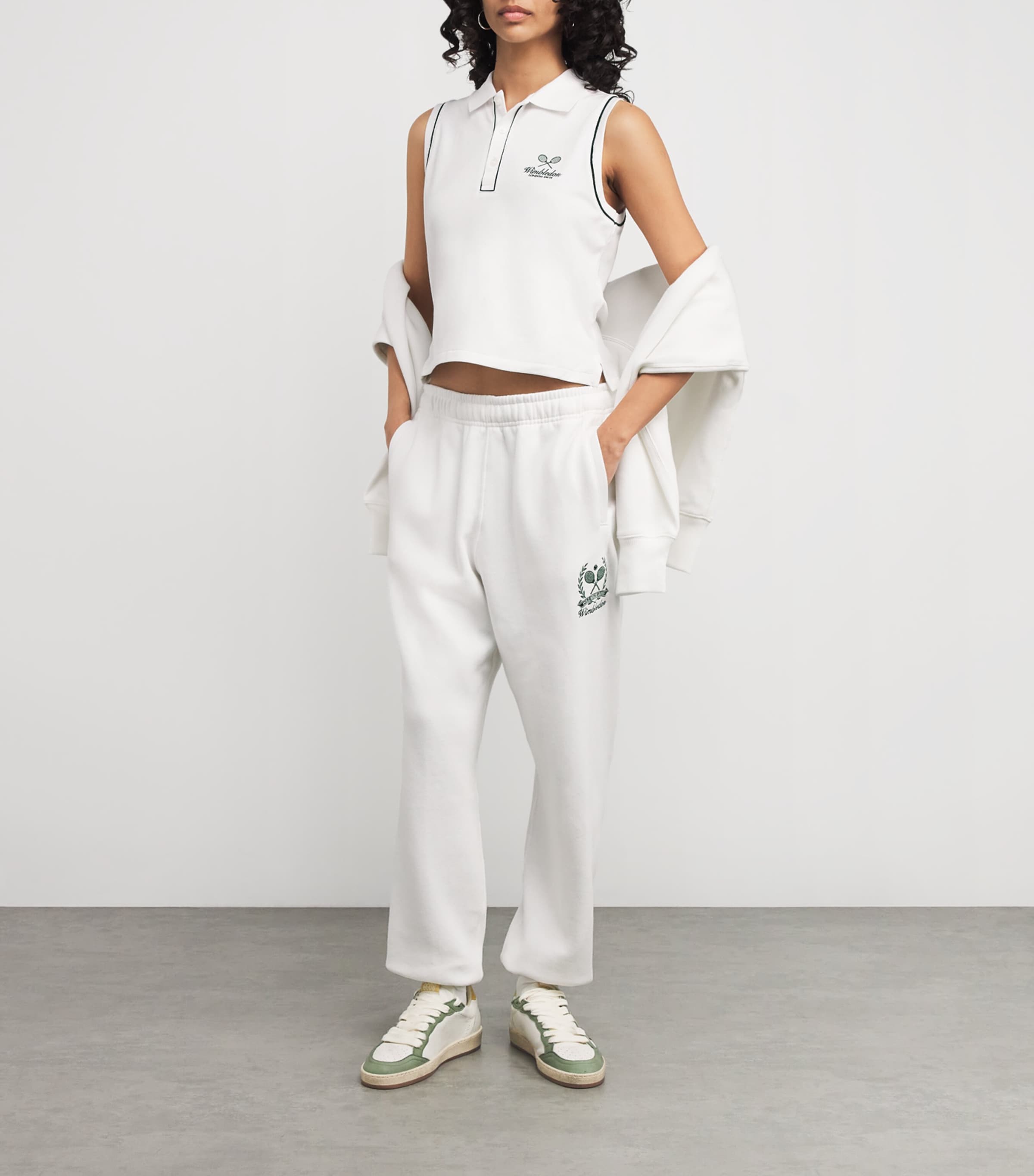 Polo Ralph Lauren Womens x Wimbledon Stretch-Cotton Polo Shirt White Image 2