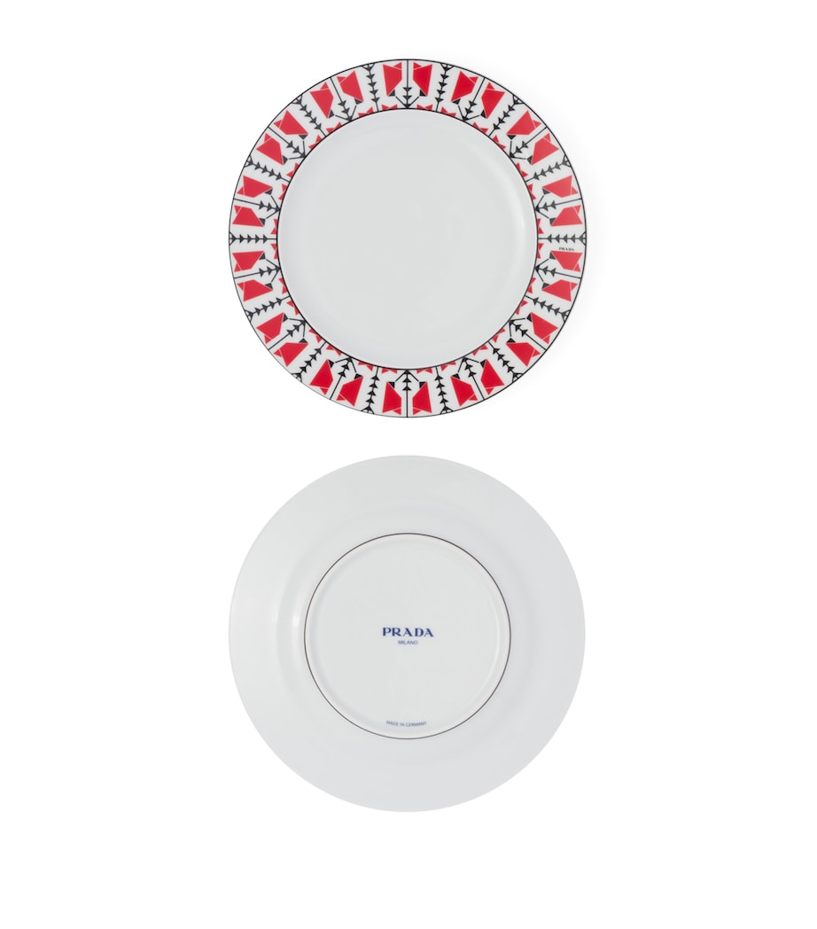 Set of 2 Vienna Arrows Dessert Plates (22cm) F0DW8 Image 2