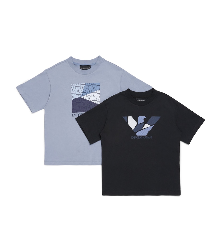 Emporio Armani Kids Set of 2 Logo T-Shirts (4-14 Years) Image 1