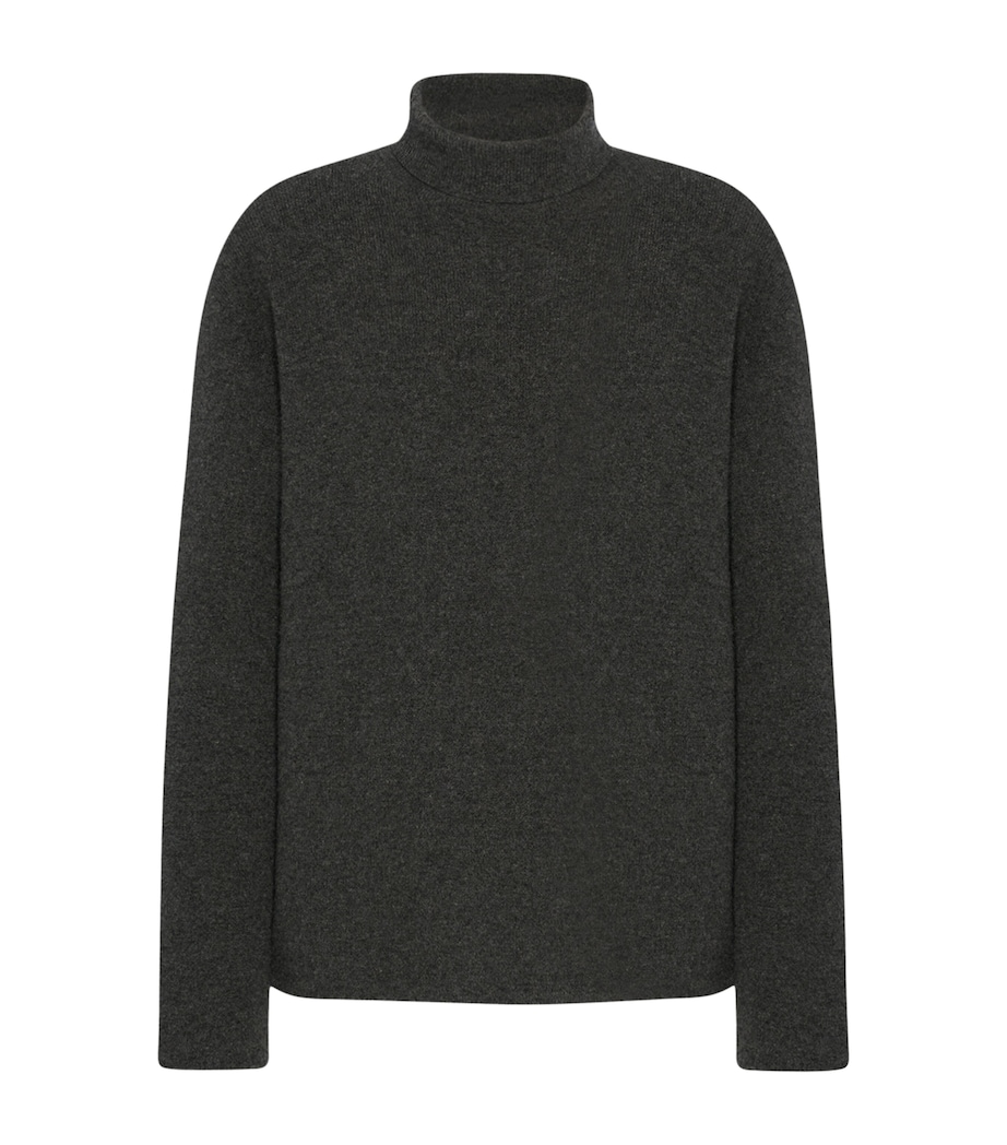 Heiti Cashmere Rollneck Sweater MEDIUM GREY MELANGE Image 1