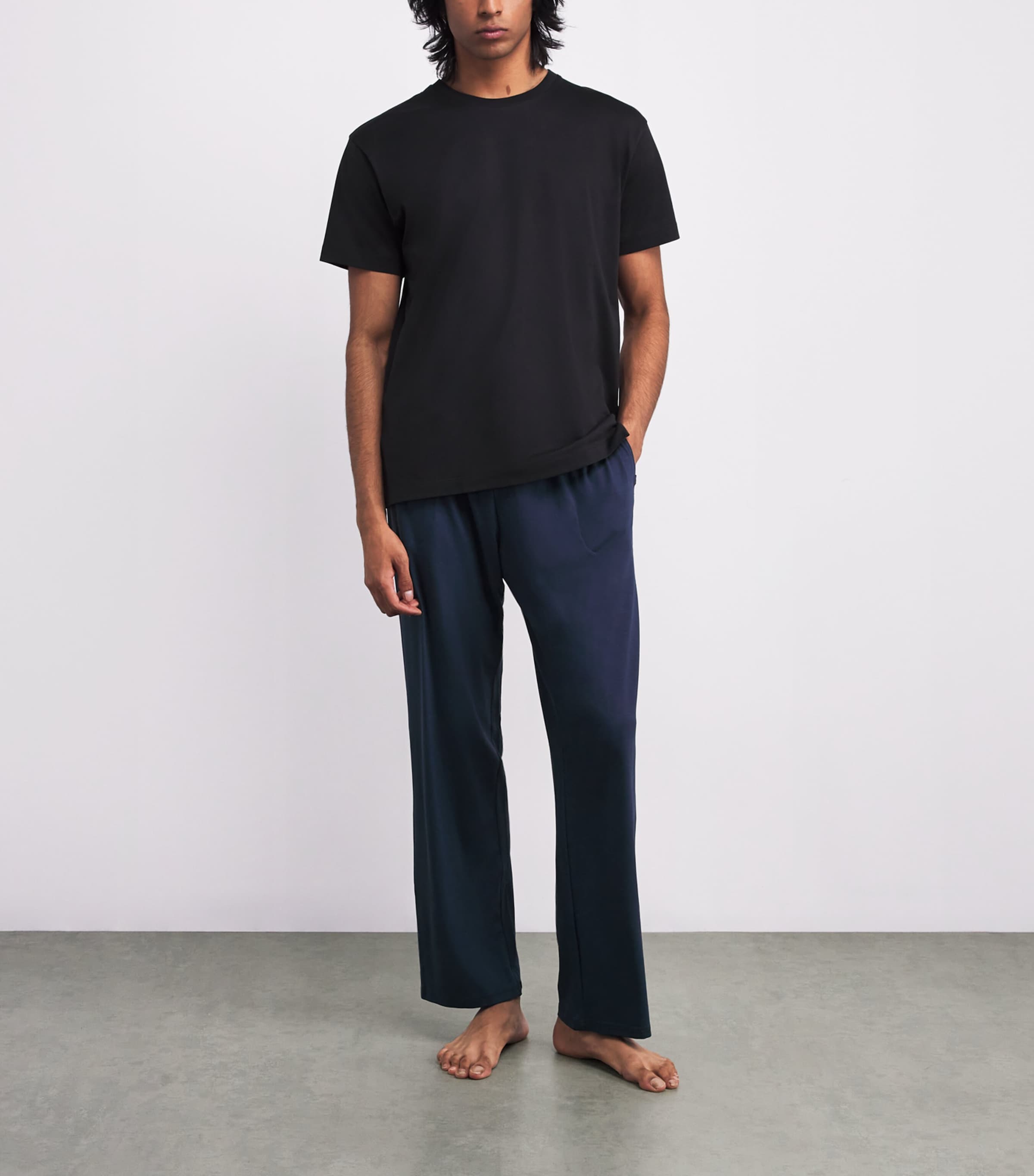 Micromodal Loungewear Trousers NAVY Image 2