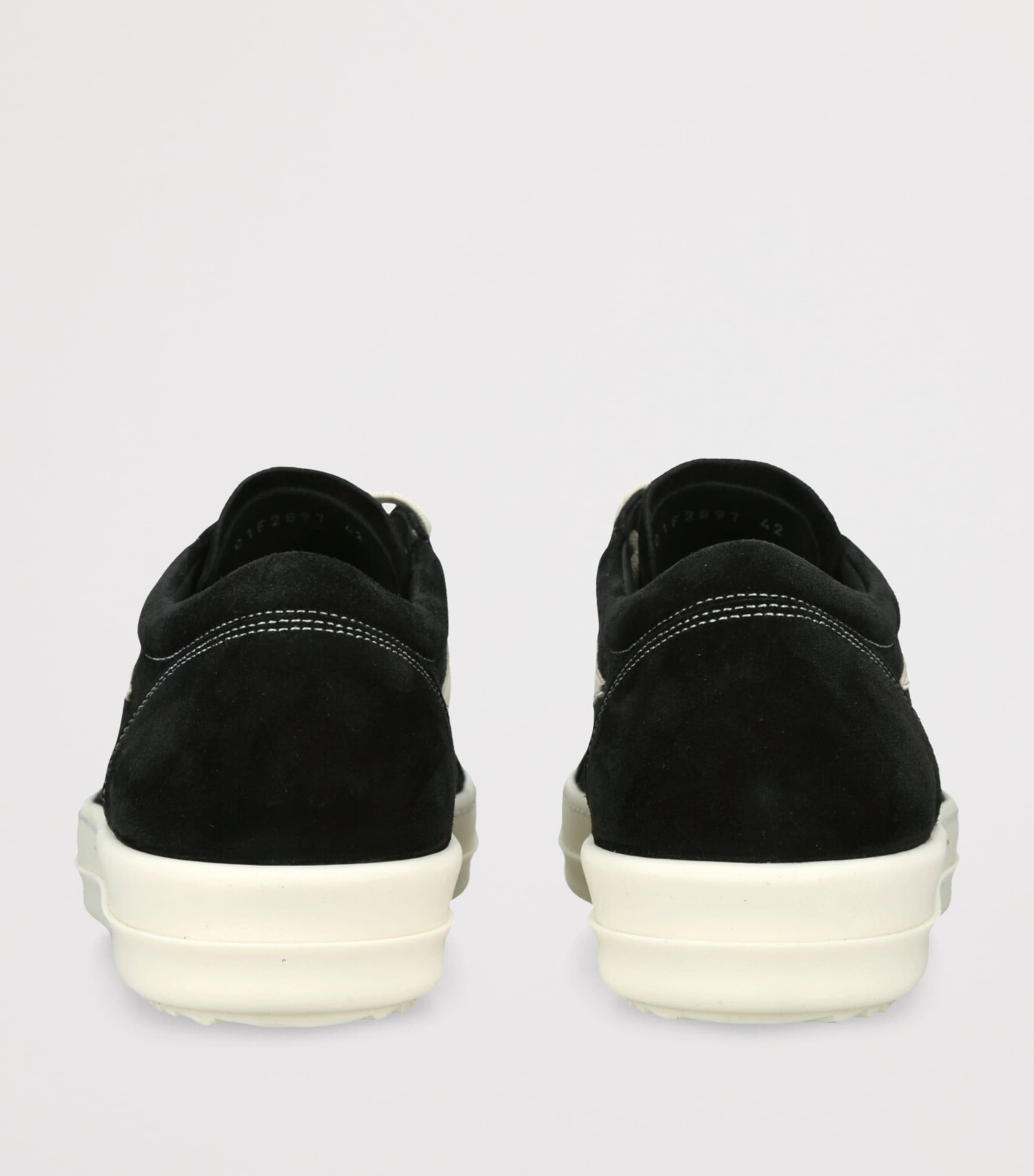 Rick Owens Suede Vintage Sneakers Black Image 2