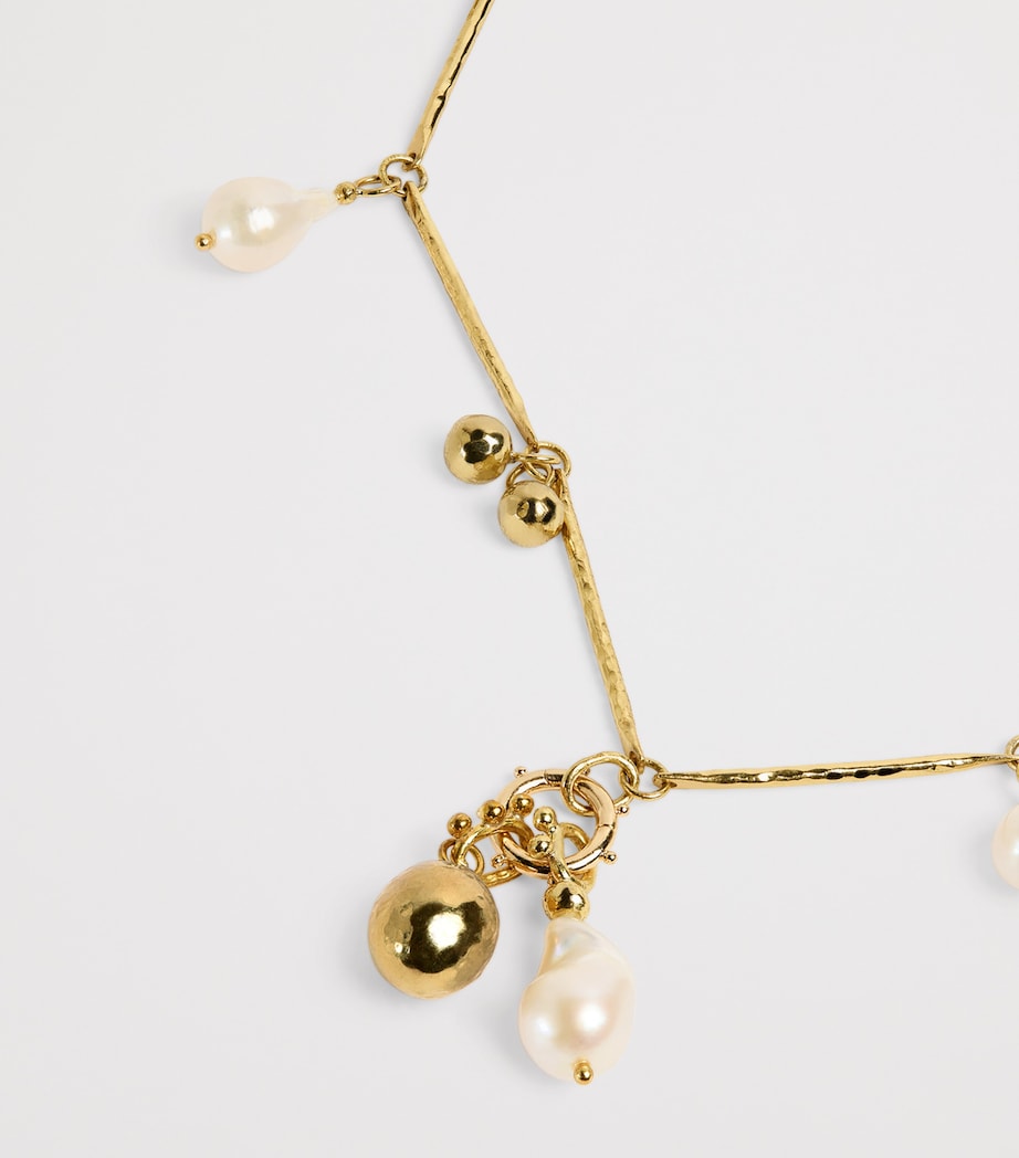 Multi Charm Alora Necklace PEARL MULTI Image 5