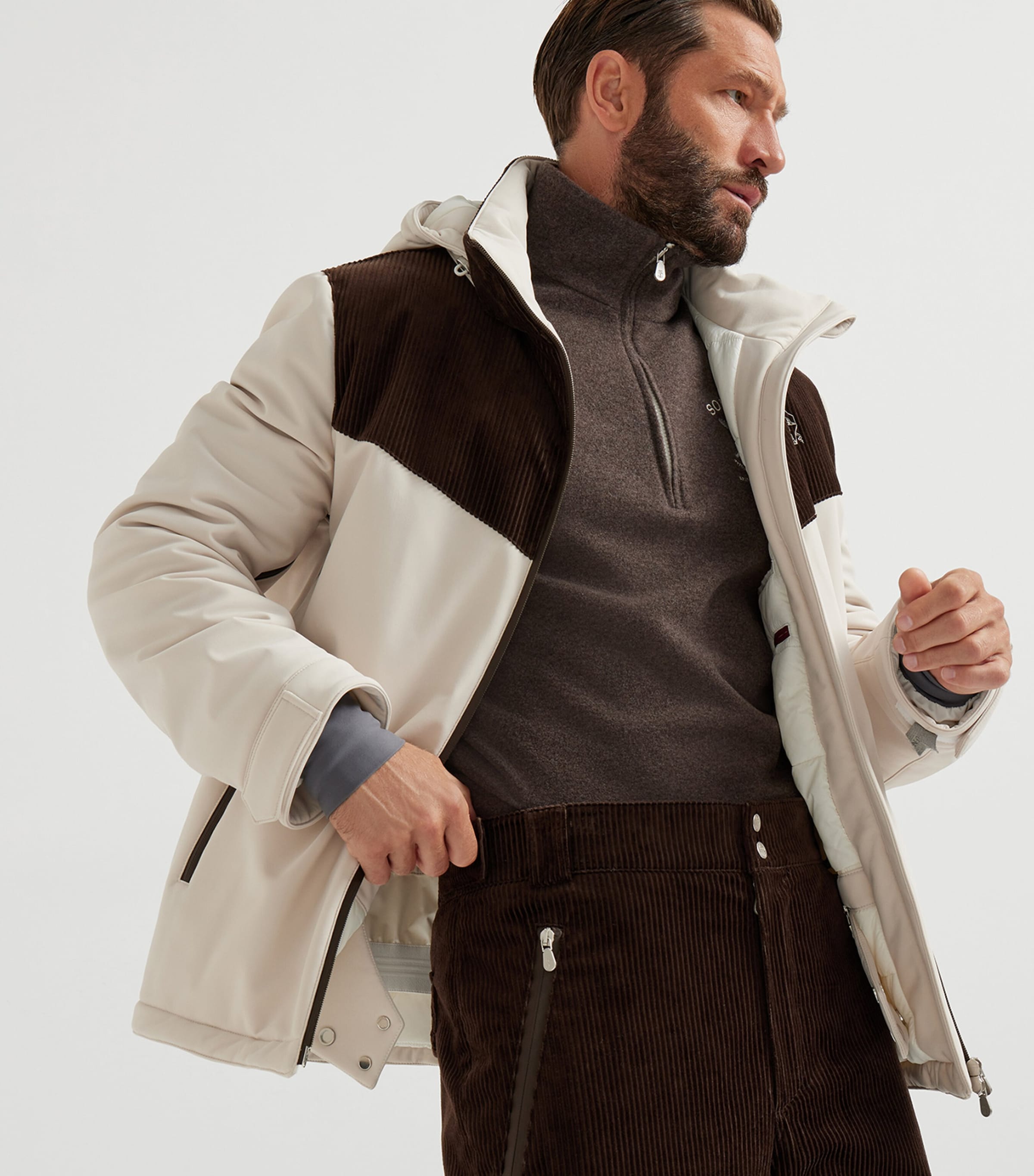 Corduroy-Detail Mountain Jacket CLN14 Image 6