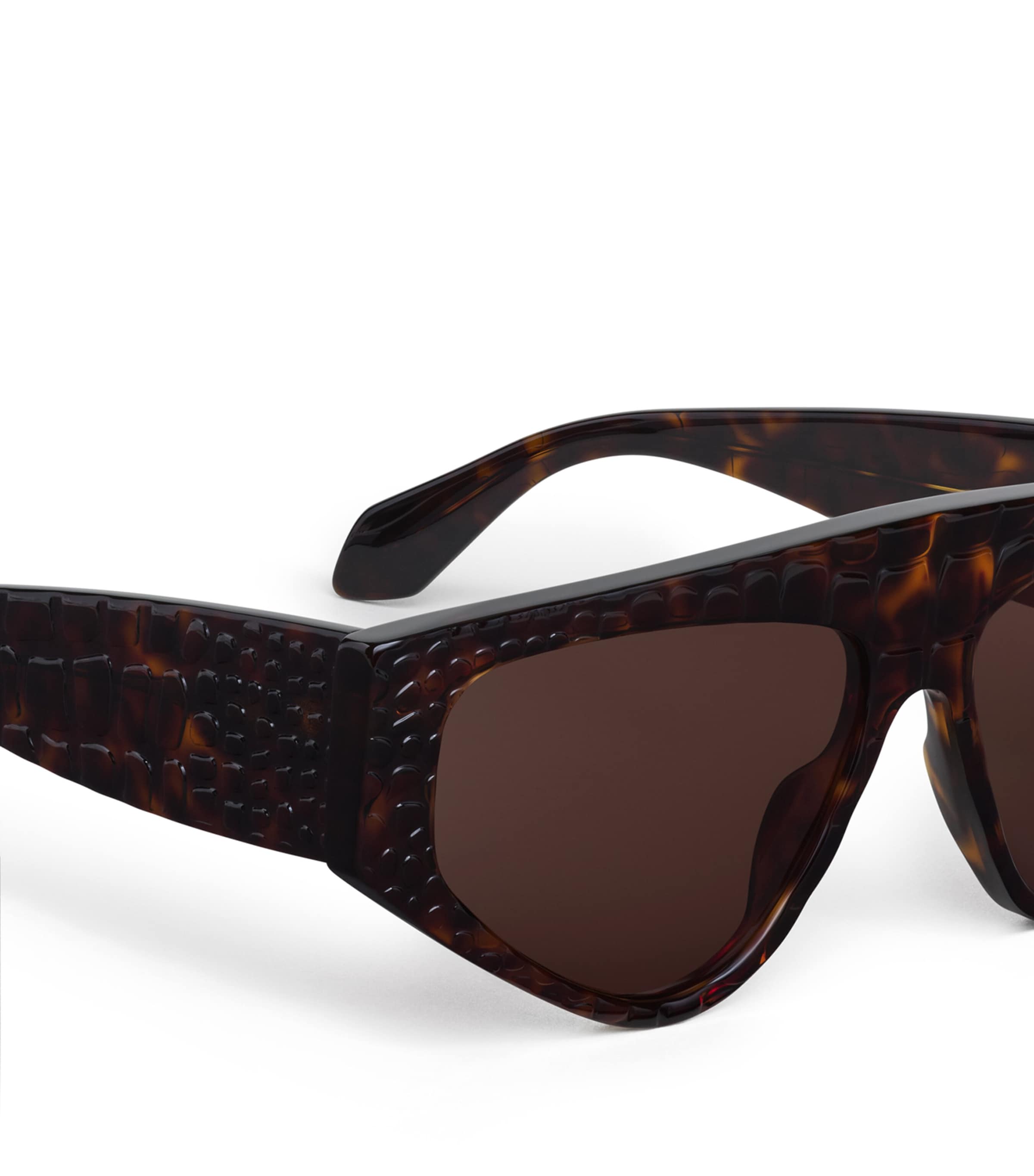 Alaïa Acetate Aviator Mask Sunglasses Havane Image 4