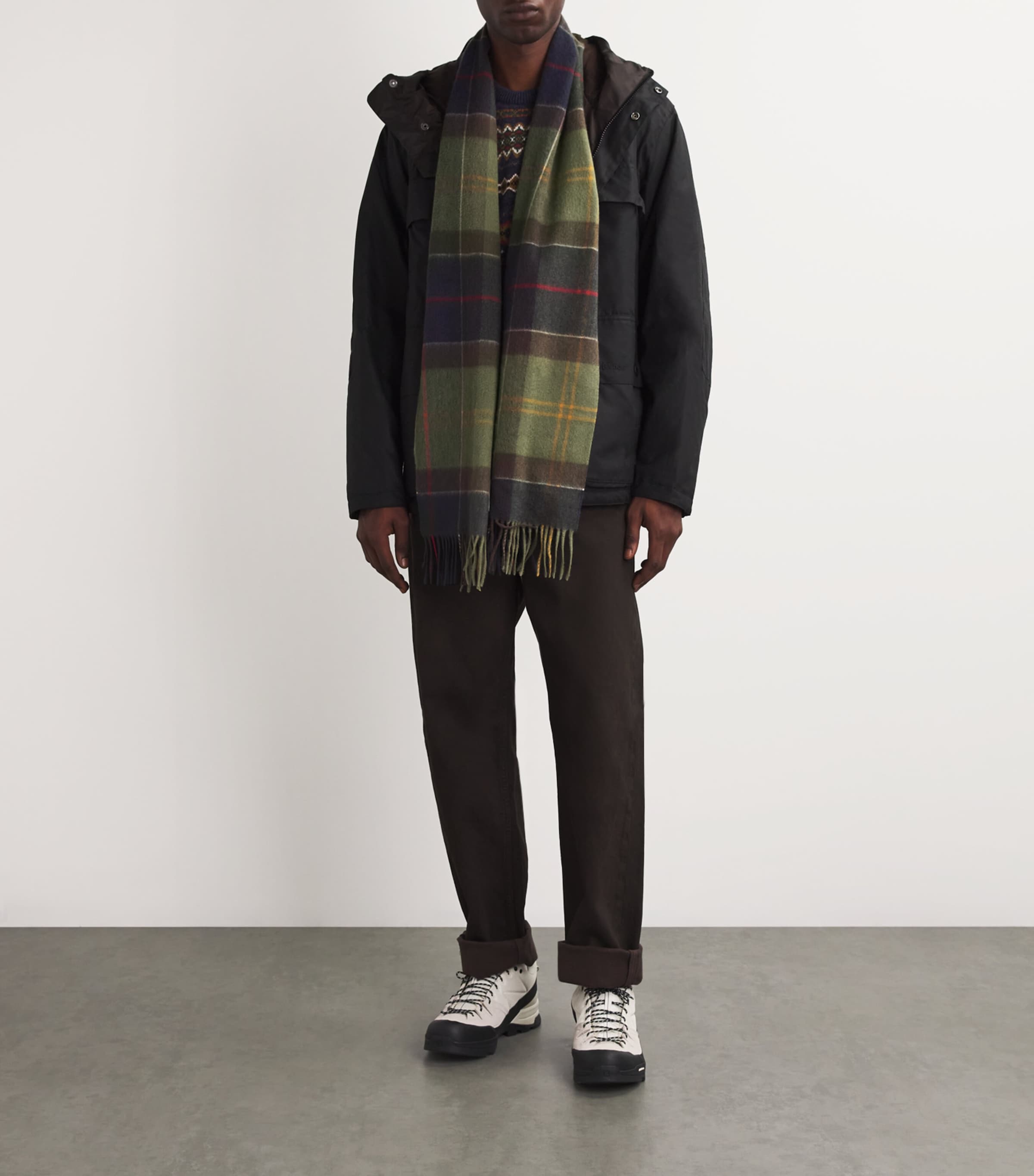 Wool-Cashmere Tartan Scarf CLASSIC Image 2